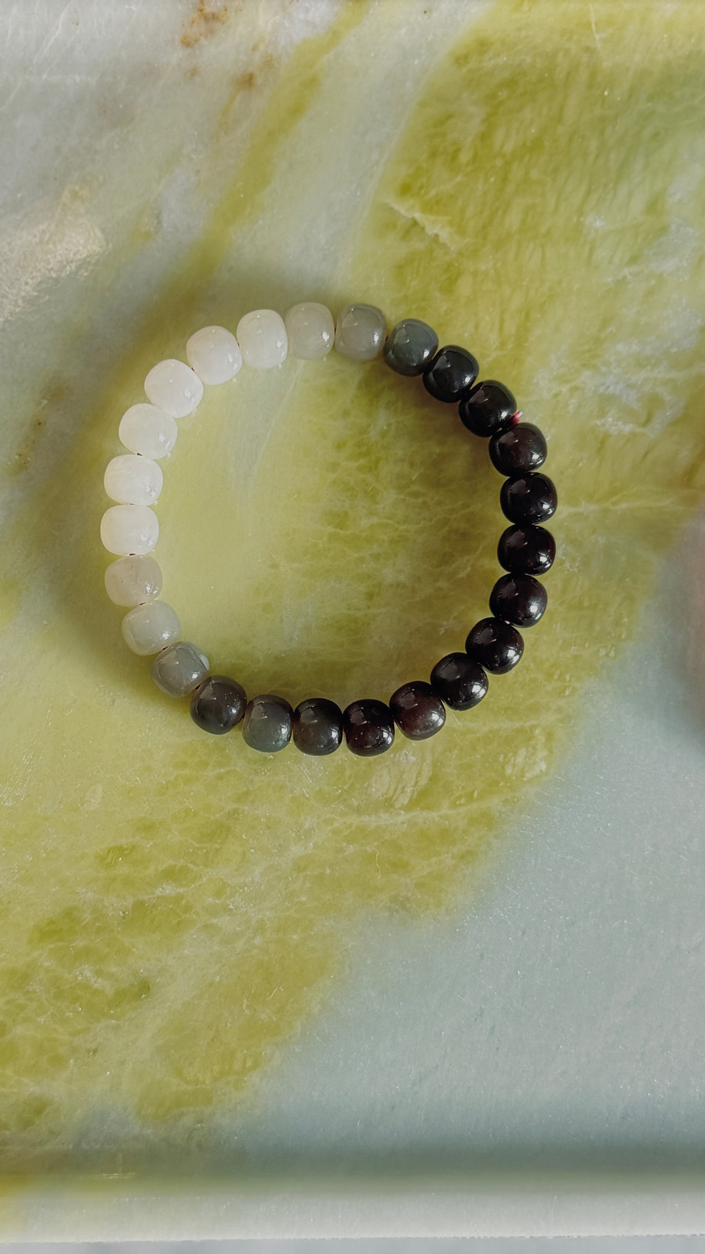 Ombré · Hetian Jade Bead Bracelet
