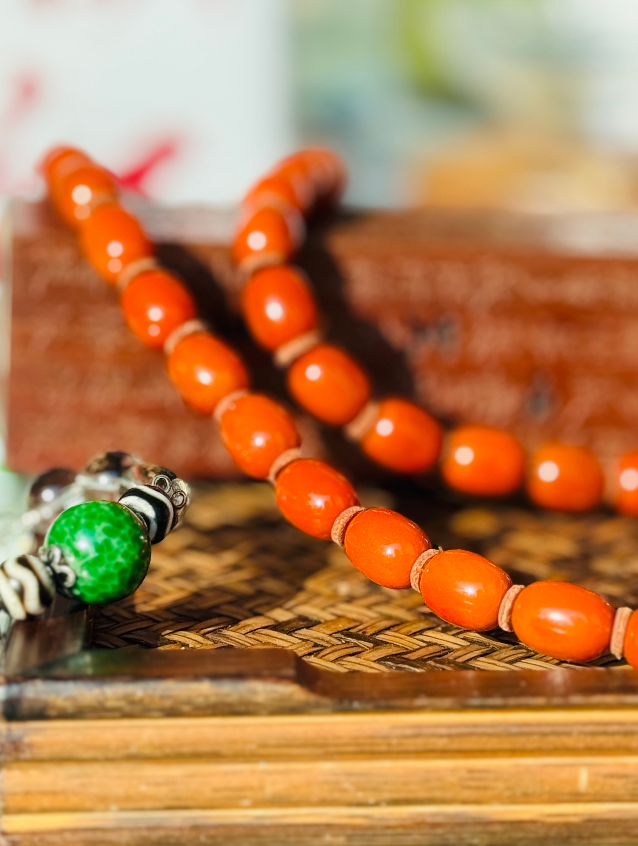 Noah’s seeds · Vintage Baltic Amber Necklace | Genuine Old Amber Beads | European Estate Find | Warm Honey-Red Patina|One-of-a-kind