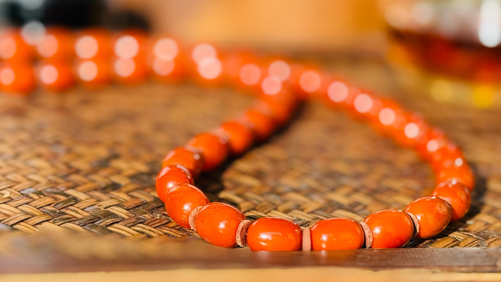 Noah’s seeds · Vintage Baltic Amber Necklace | Genuine Old Amber Beads | European Estate Find | Warm Honey-Red Patina|One-of-a-kind