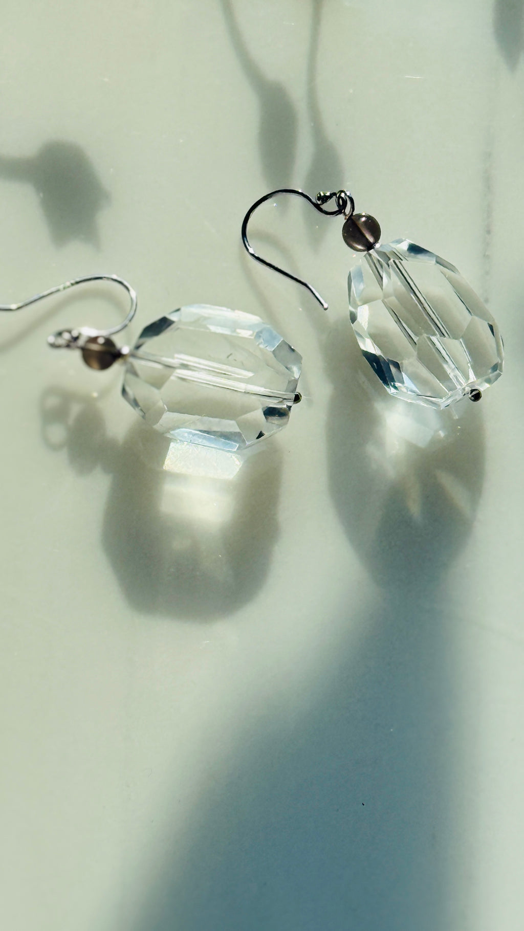 Monologue · Natural Clear Quartz Earrings