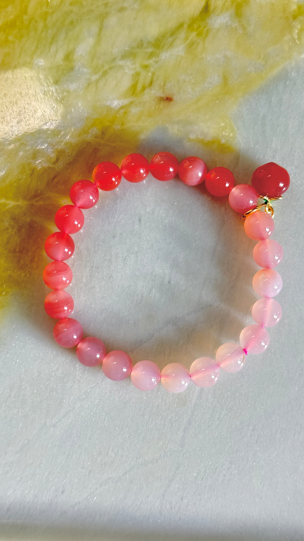 Ombré · Hetian Jade Bead Bracelet