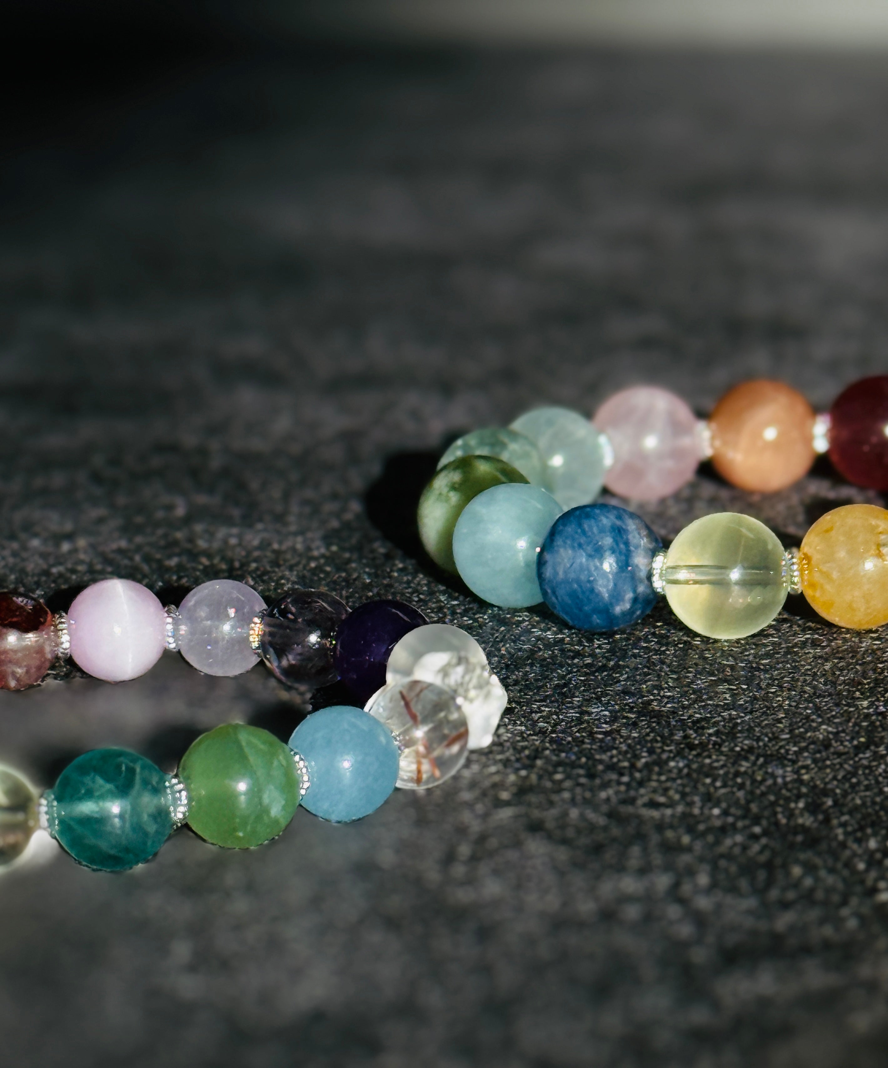 Handmade Natural Multigem Stones Bracelet