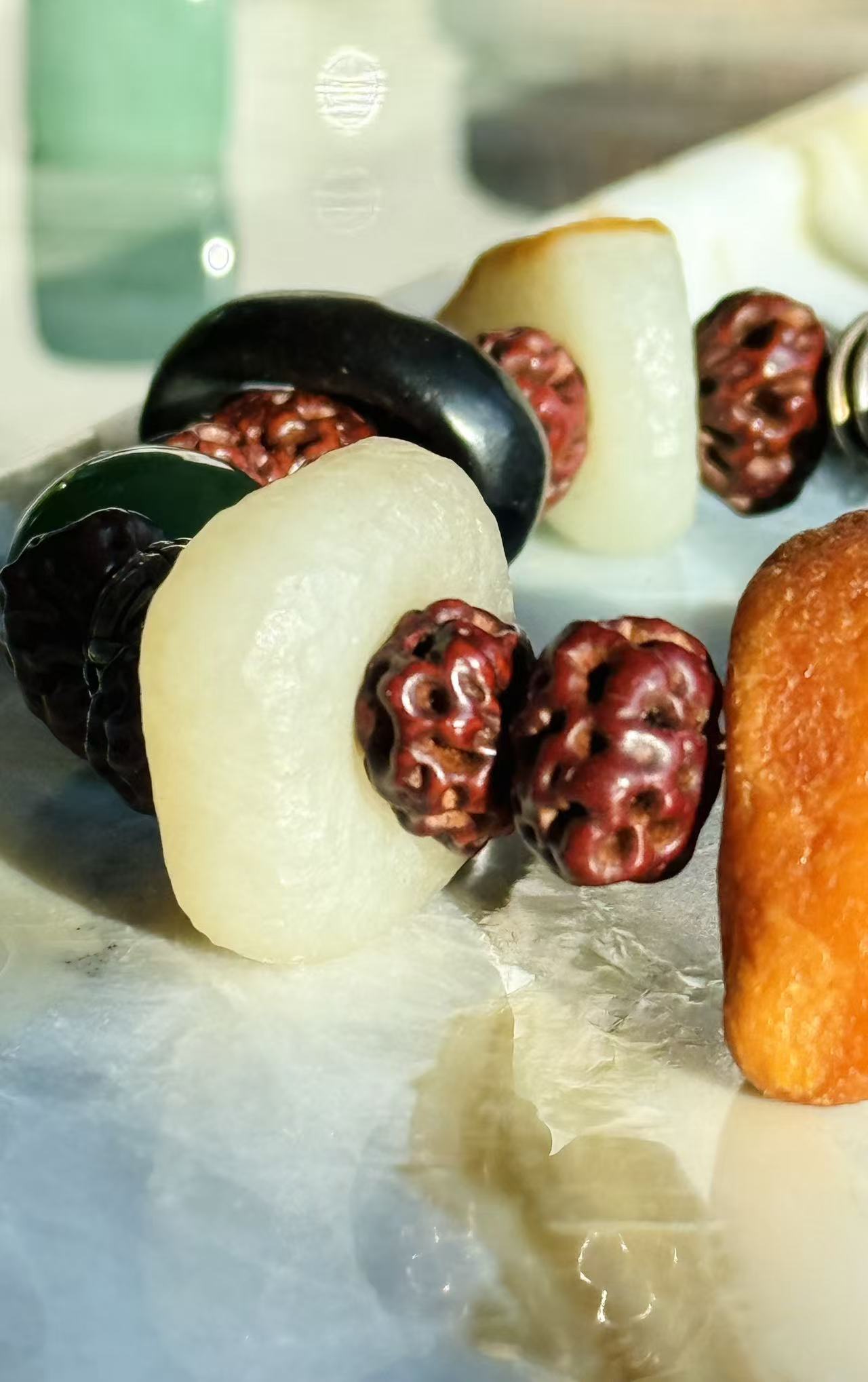Seasons · Xinjiang Hetian Jade Bead Bracelet｜One-of-a-kind