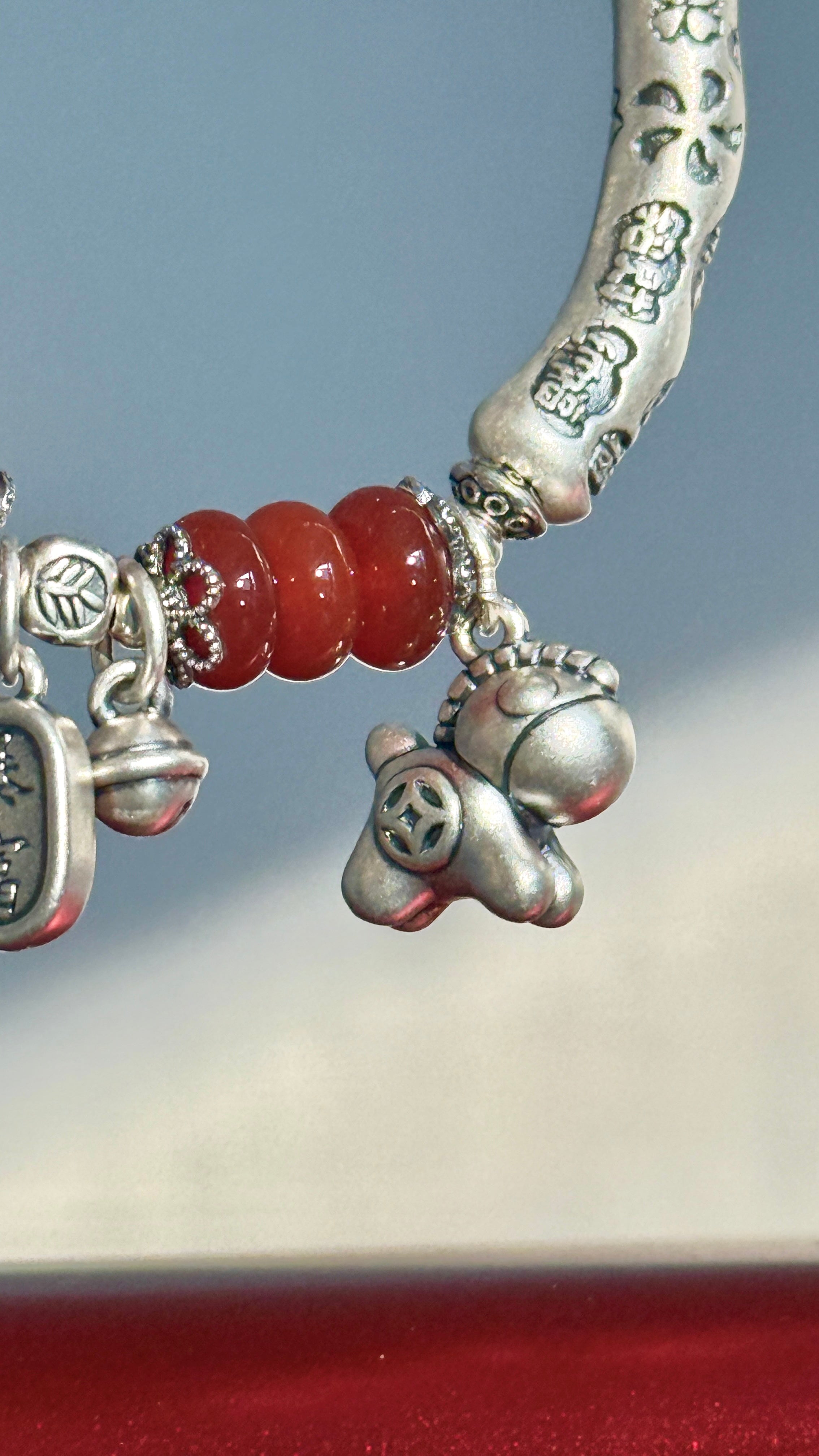 Abundance · Zodiac Horse Agate & Turquoise Sterling Silver Bracelet