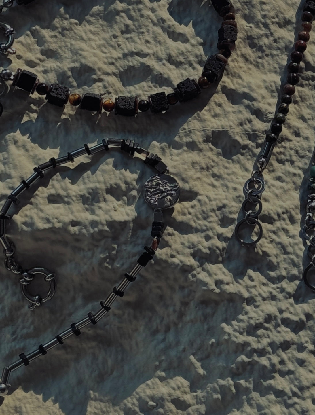 Stillness · Brazilian Black Agate Bracelet