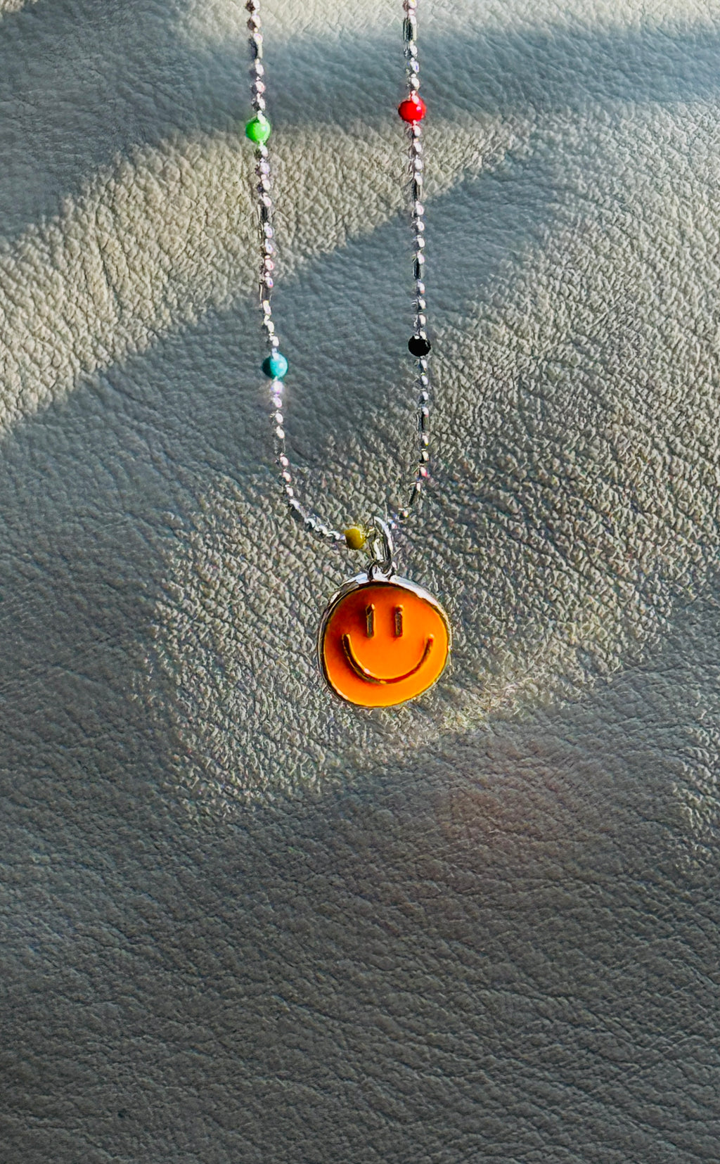 Good Vibes · Smiley-face necklace