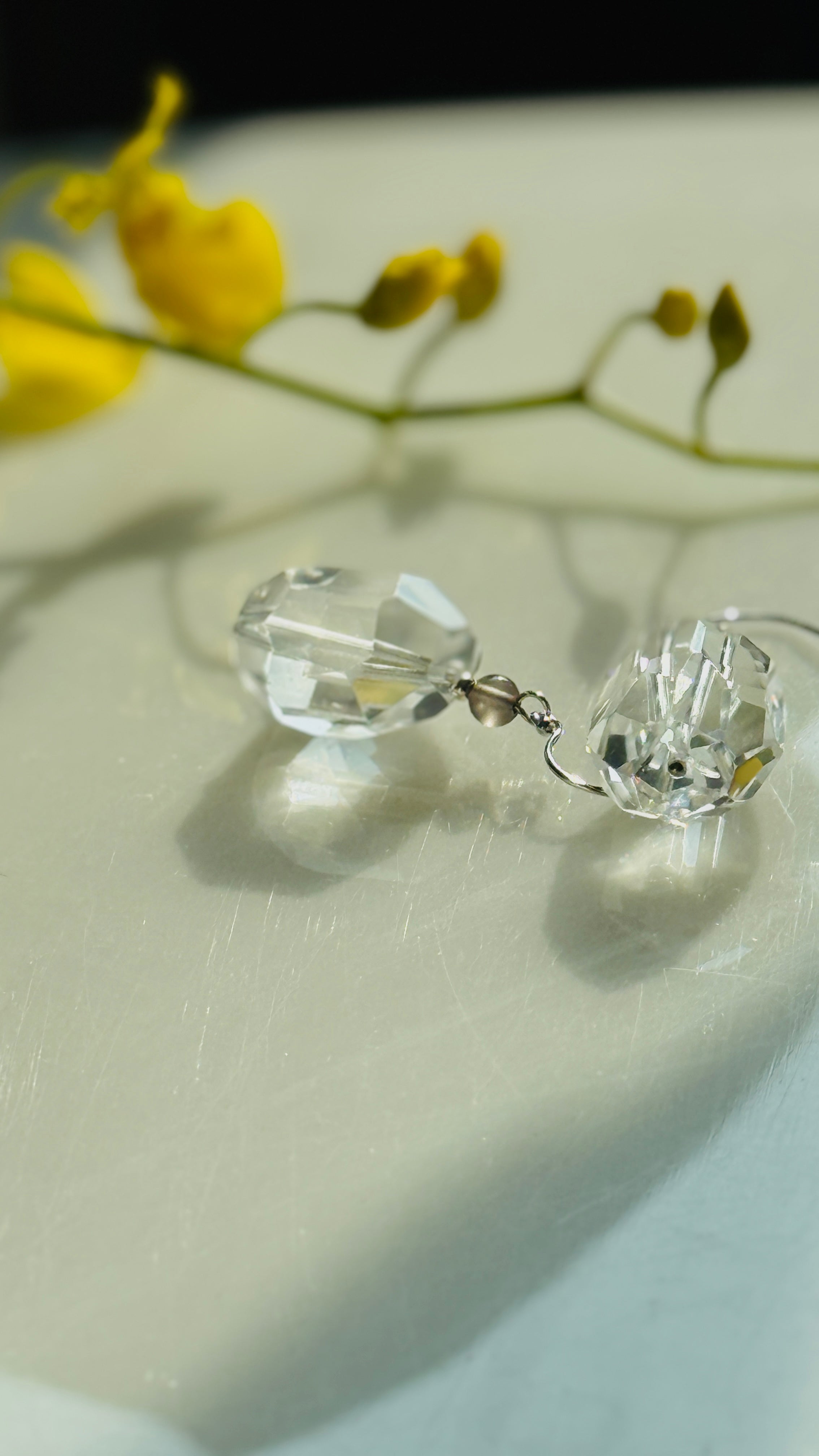 Monologue · Natural Clear Quartz Earrings