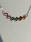 Over the Rainbow · Natural Tourmaline Stones Necklace