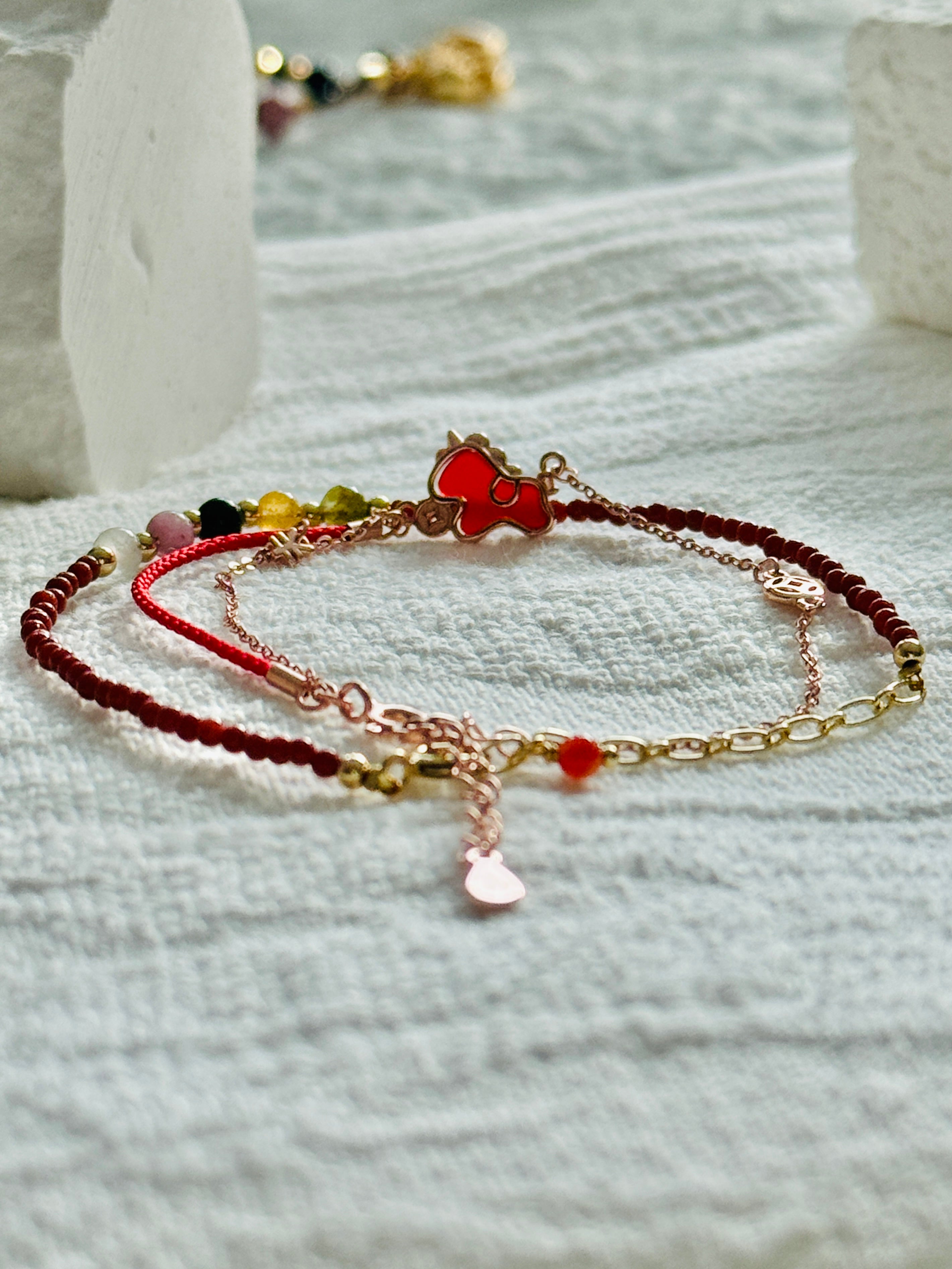 Protection · Year of the Horse Lucky Red Agate Bracelet