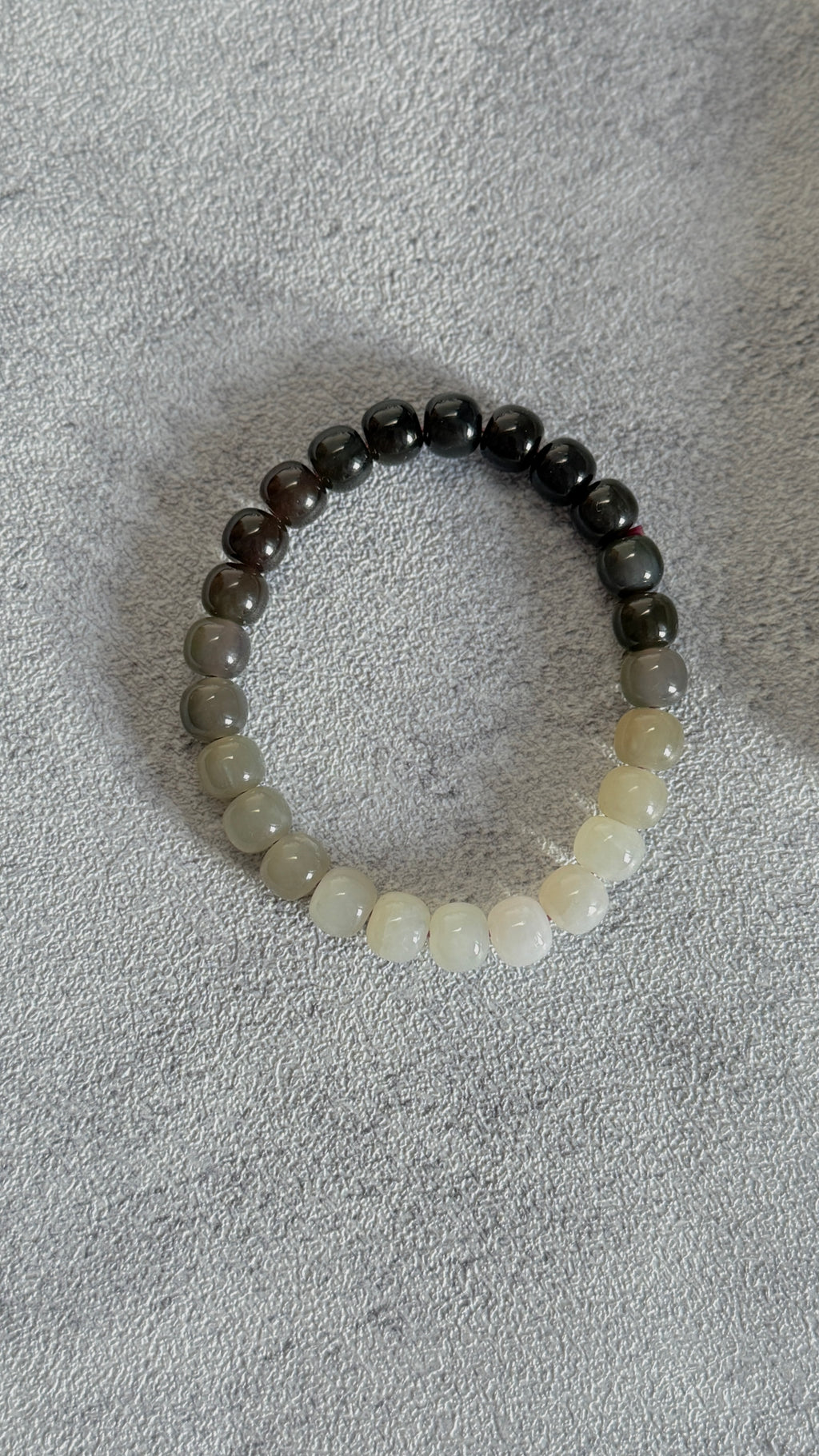 Ombré · Hetian Jade Bead Bracelet