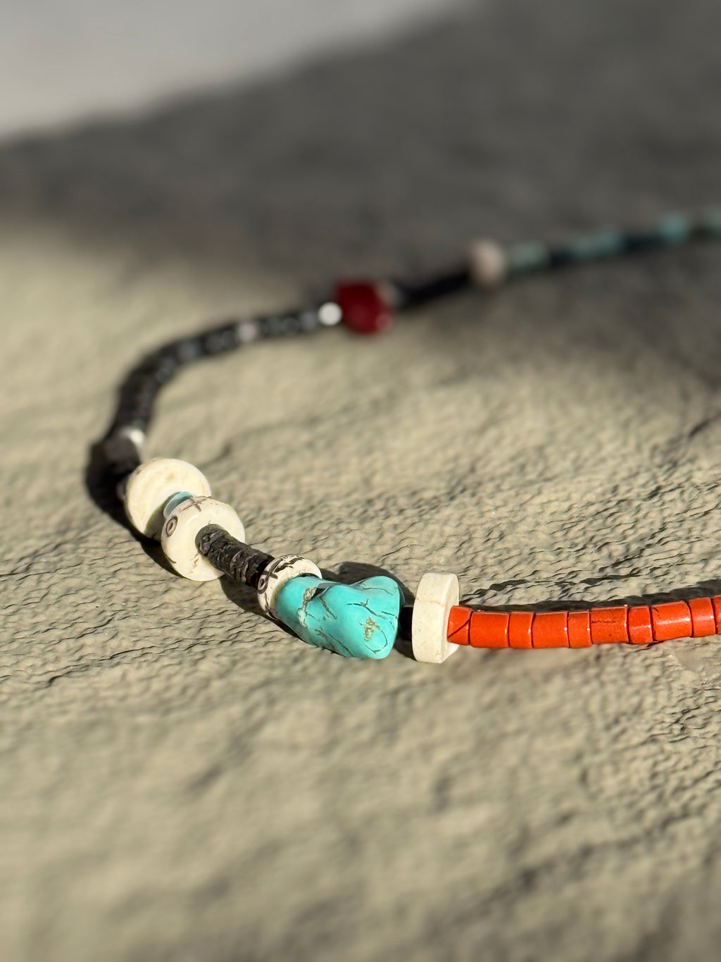 Stone Current · Mixed Material Necklace