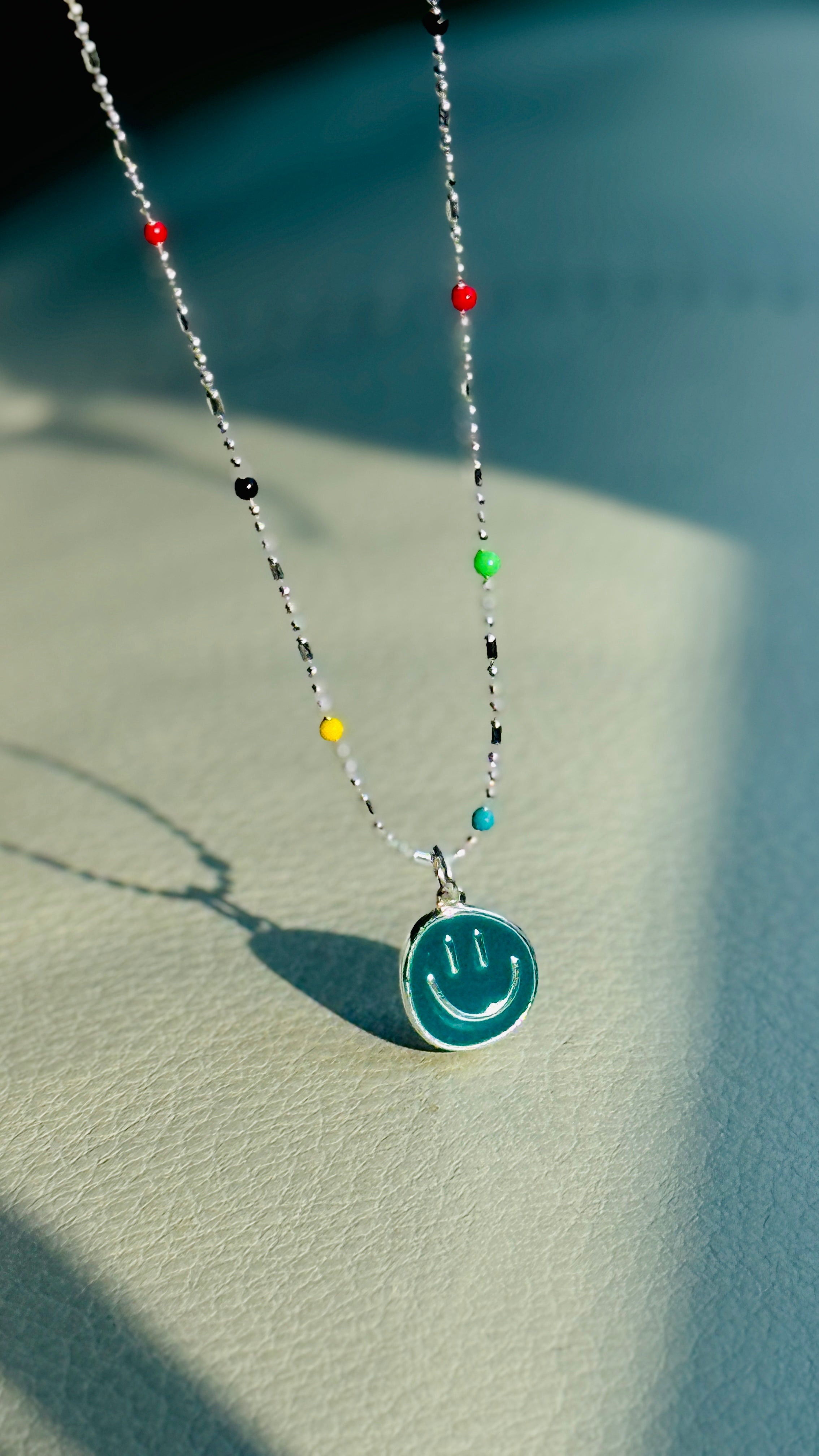 Good Vibes · Smiley-face necklace