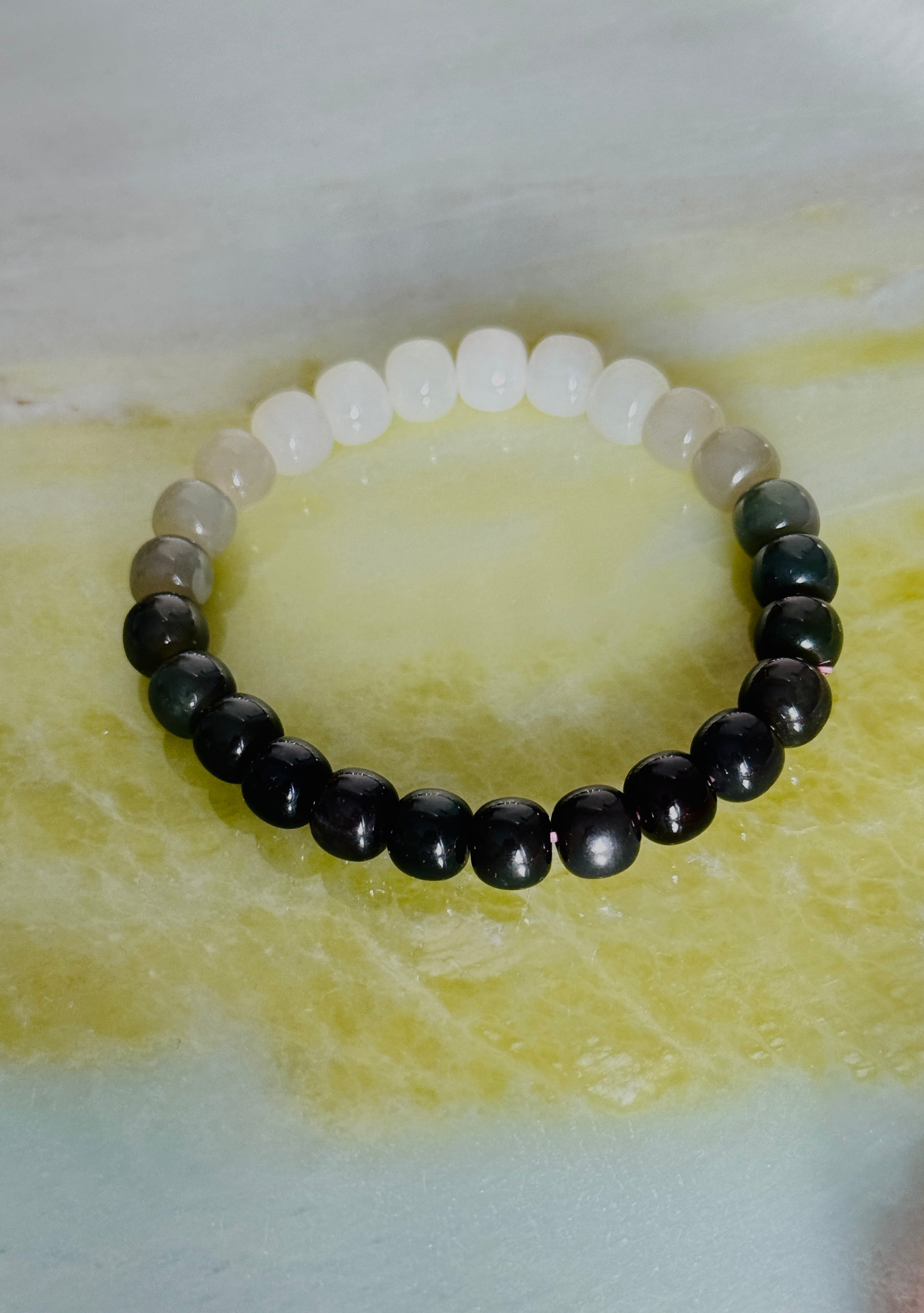 Ombré · Hetian Jade Bead Bracelet