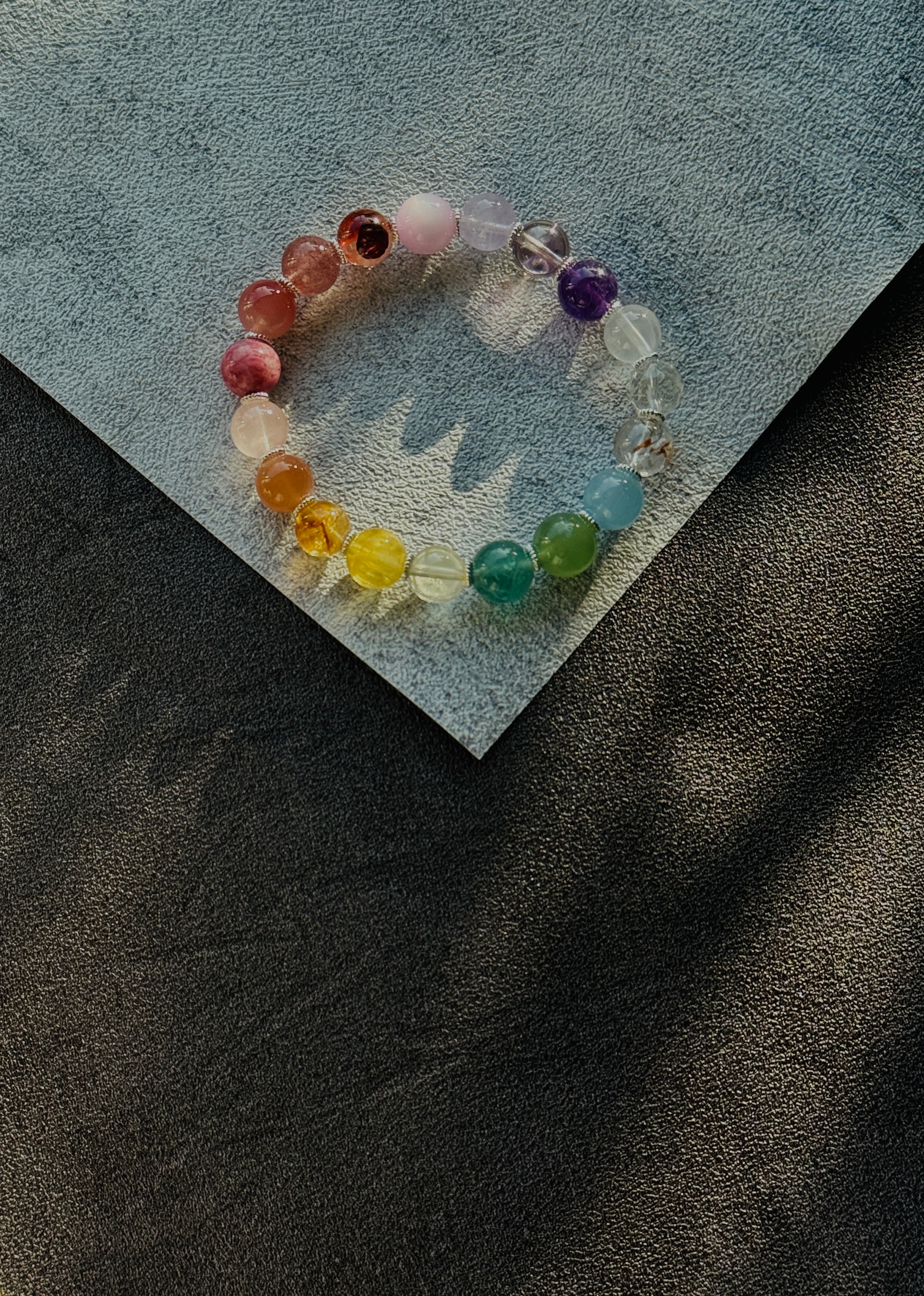 Handmade Natural Multigem Stones Bracelet