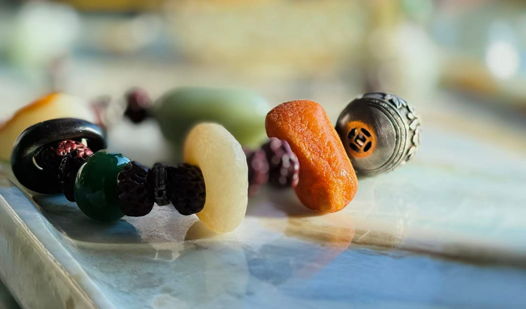 Seasons · Xinjiang Hetian Jade Bead Bracelet｜One-of-a-kind