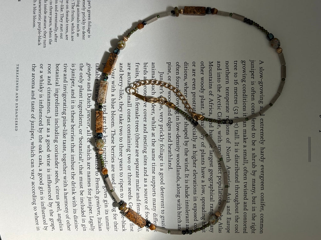 Fieldnote · Necklace reads like a line drawn through terrain