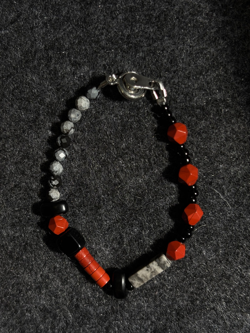 Rockfire Set Necklace + Bracelet Gender Neutral Handmade Jewelry Set