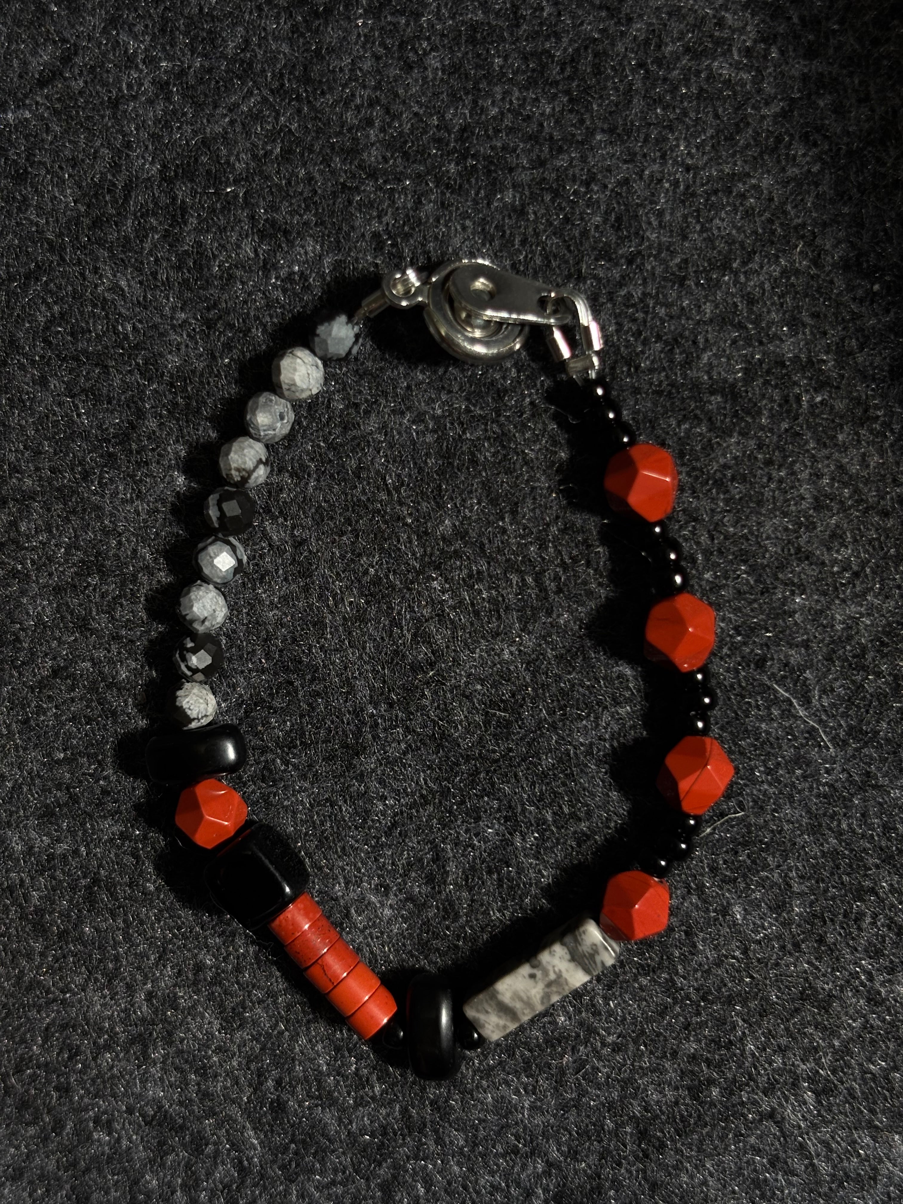 Rockfire Set Necklace + Bracelet Gender Neutral Handmade Jewelry Set