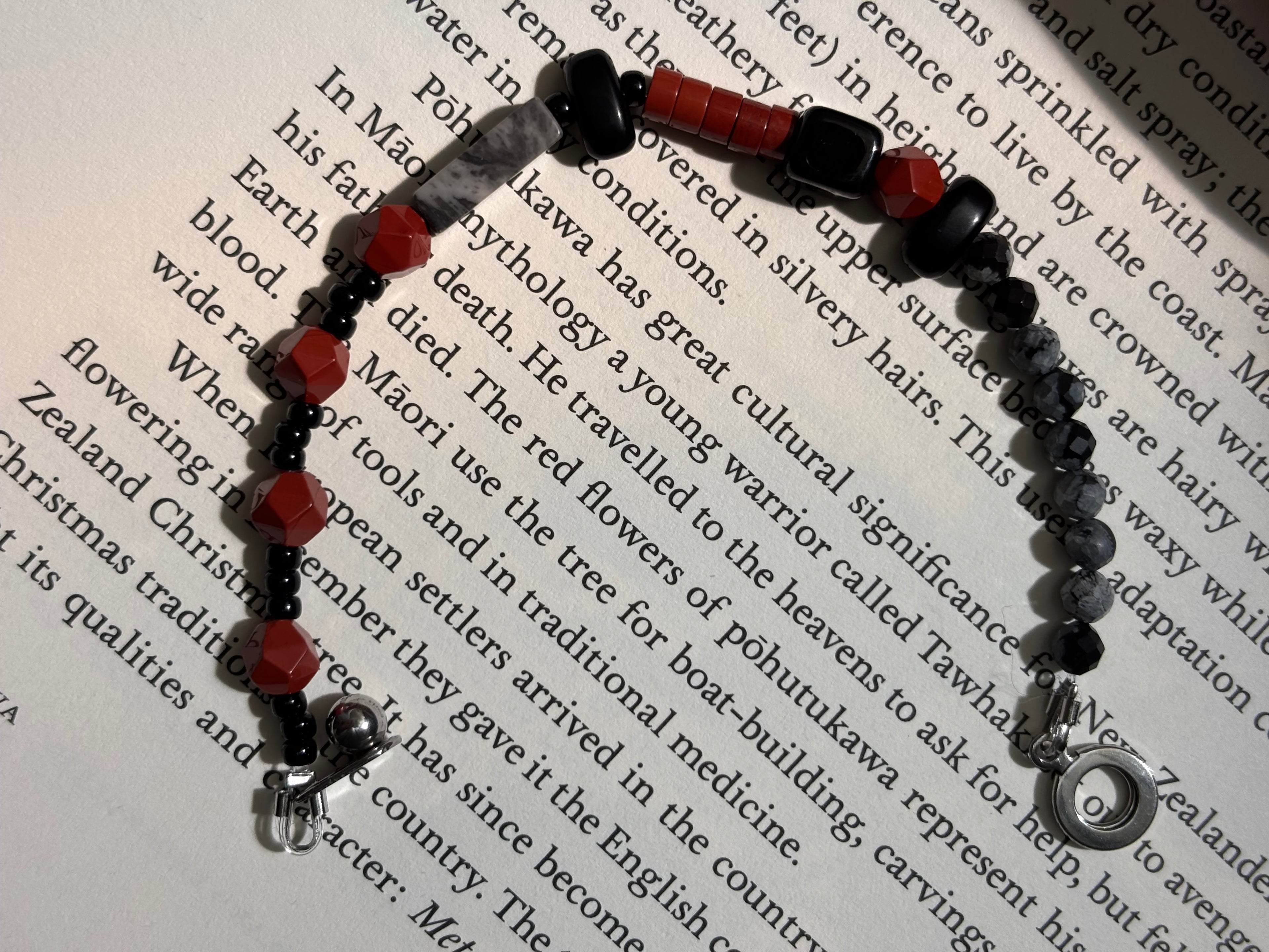 Rockfire Set Necklace + Bracelet Gender Neutral Handmade Jewelry Set