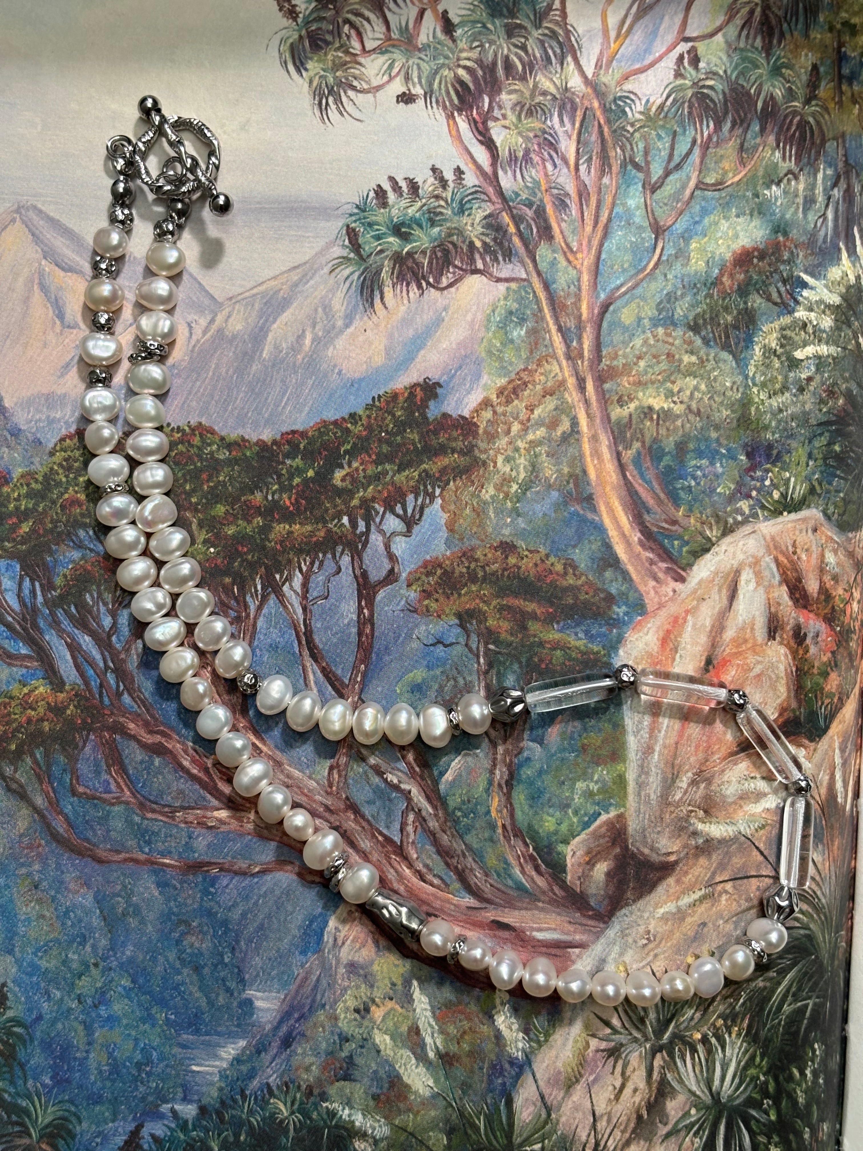 Driftline · Pearl Necklace follows the natural rhythm of light and form