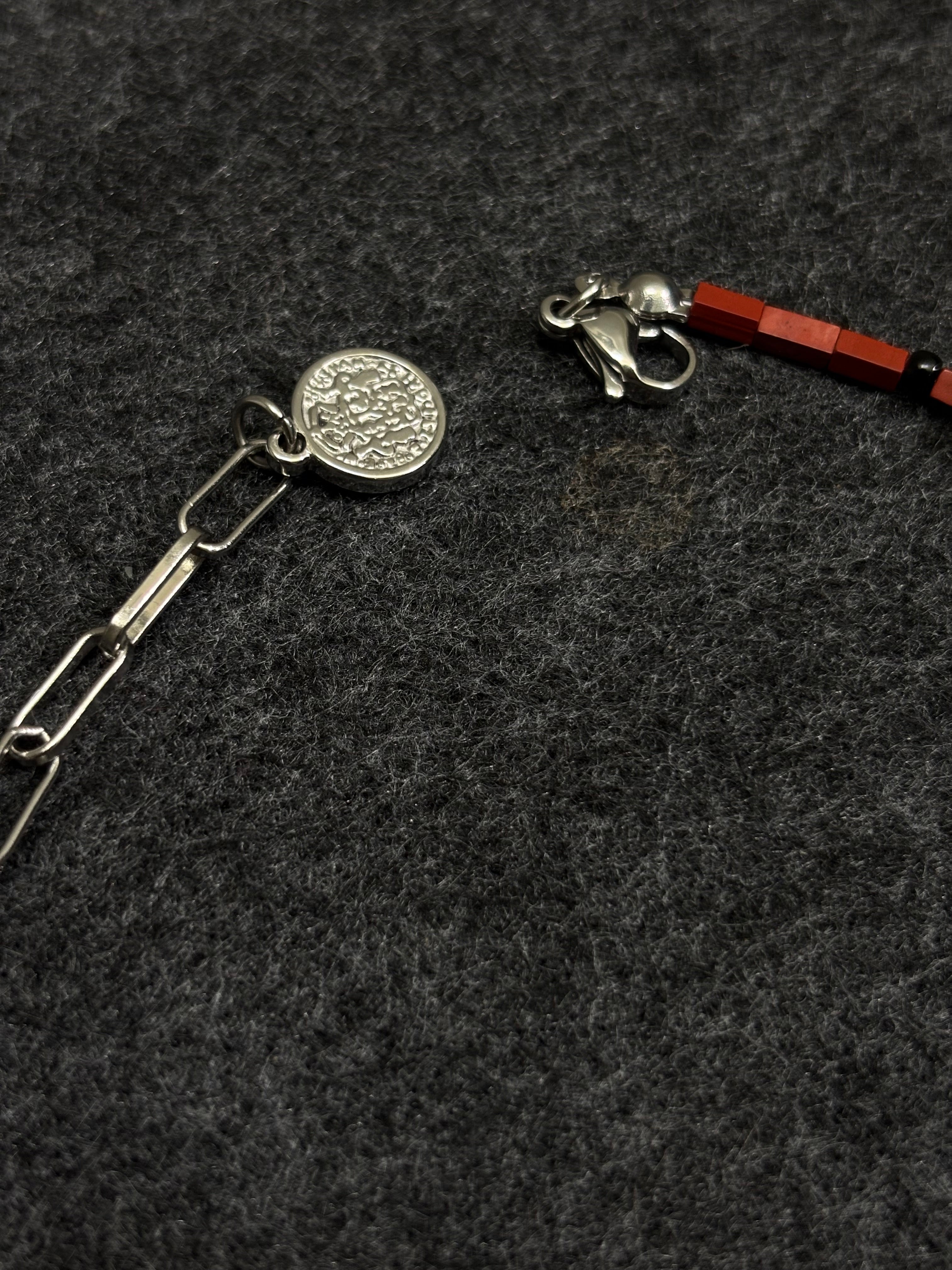 Rockfire Necklace · Mapstone & Tiger‘s eye Necklace