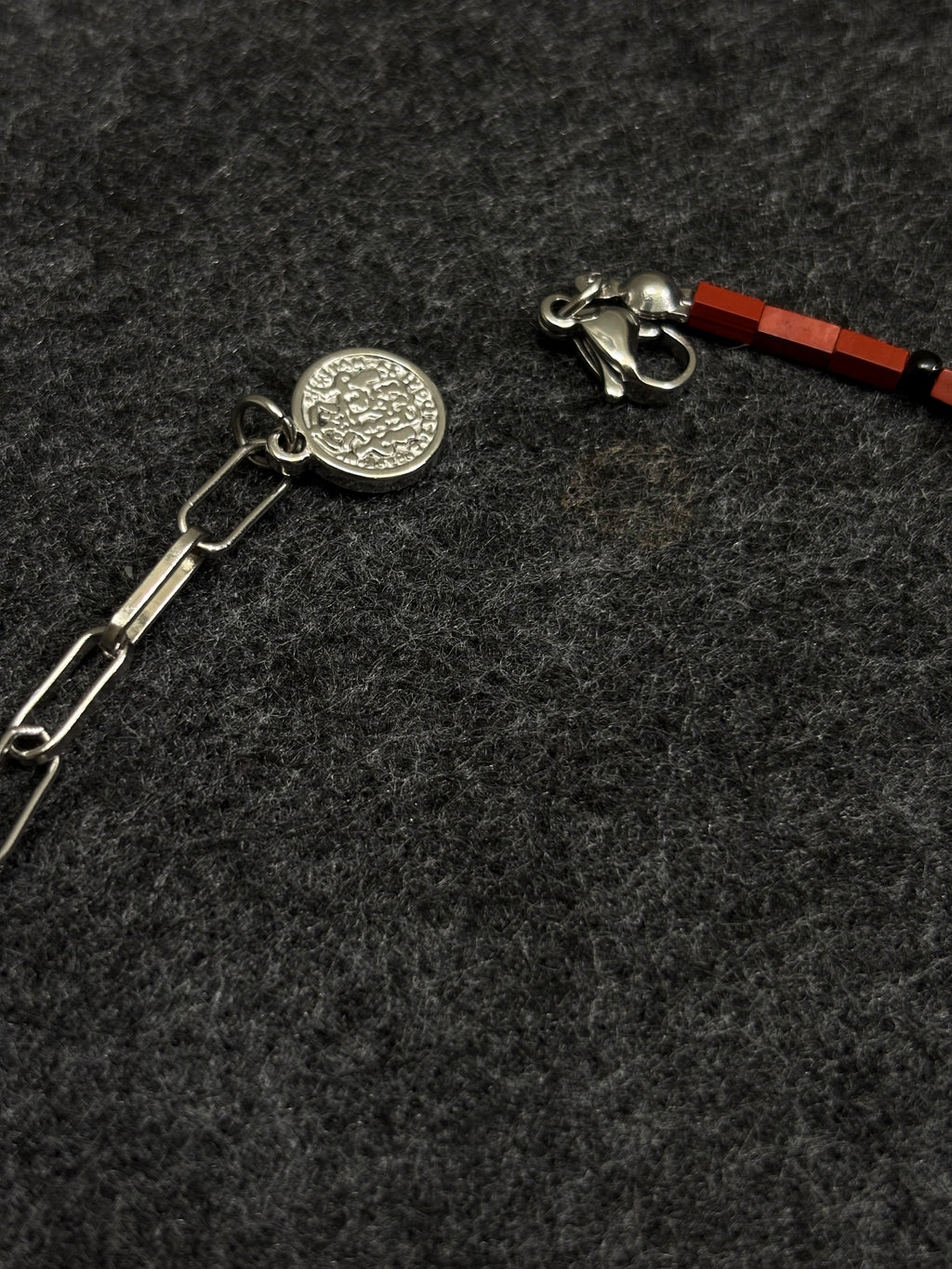 Rockfire Set Necklace + Bracelet Gender Neutral Handmade Jewelry Set