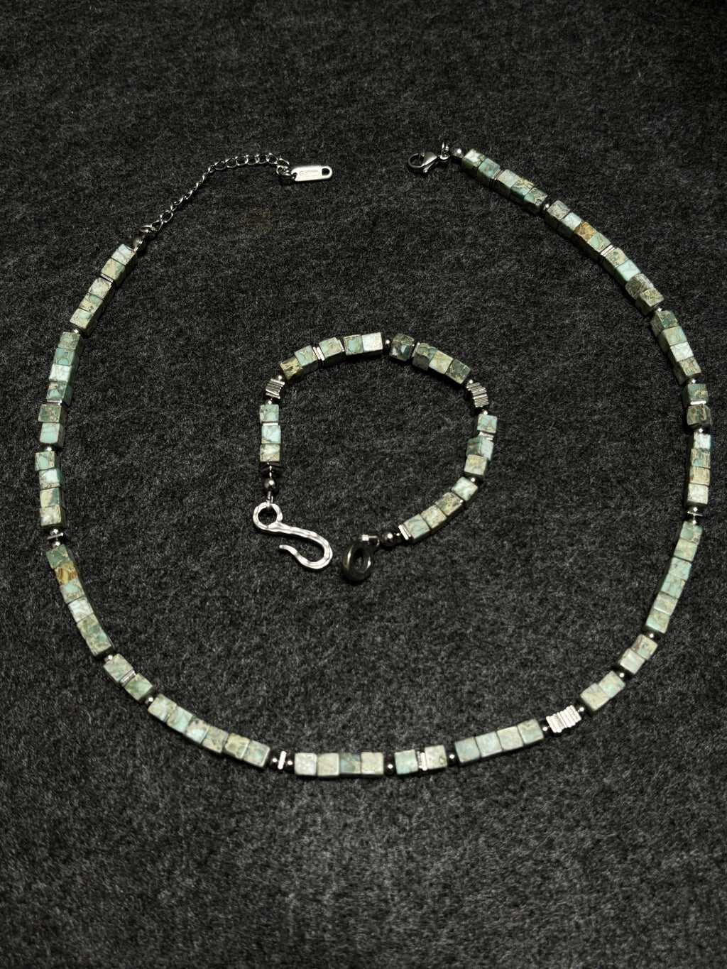 Mossline Bracelet · Grass Green Turquoise