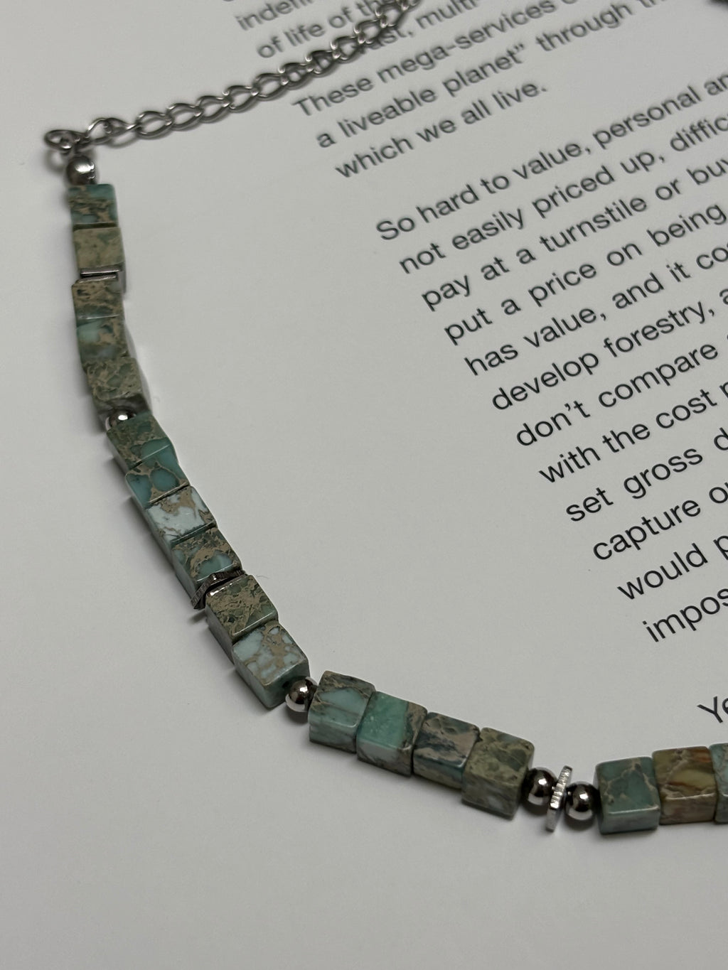 Mossline Bracelet · Grass Green Turquoise