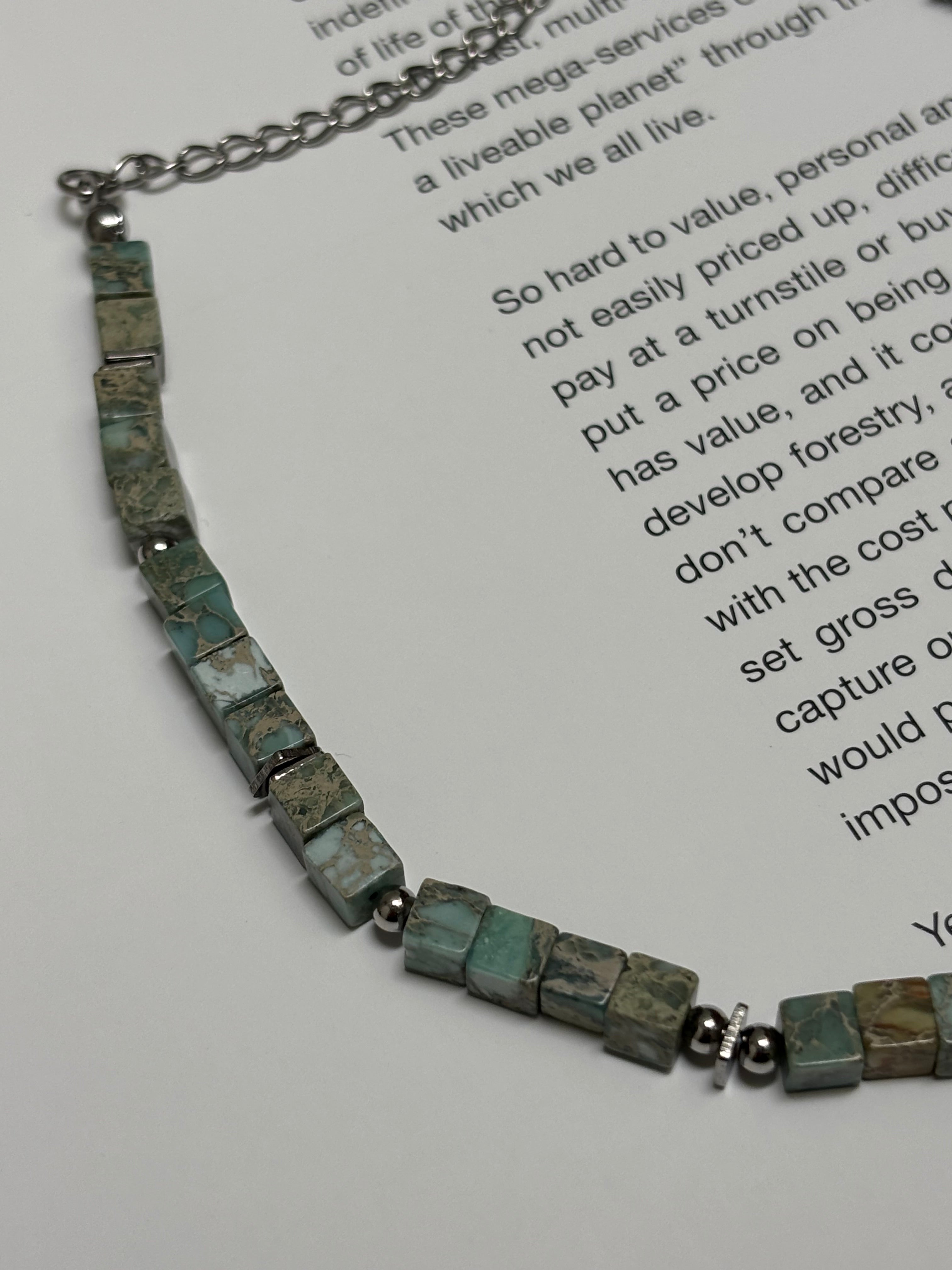 Mossline Bracelet · Grass Green Turquoise