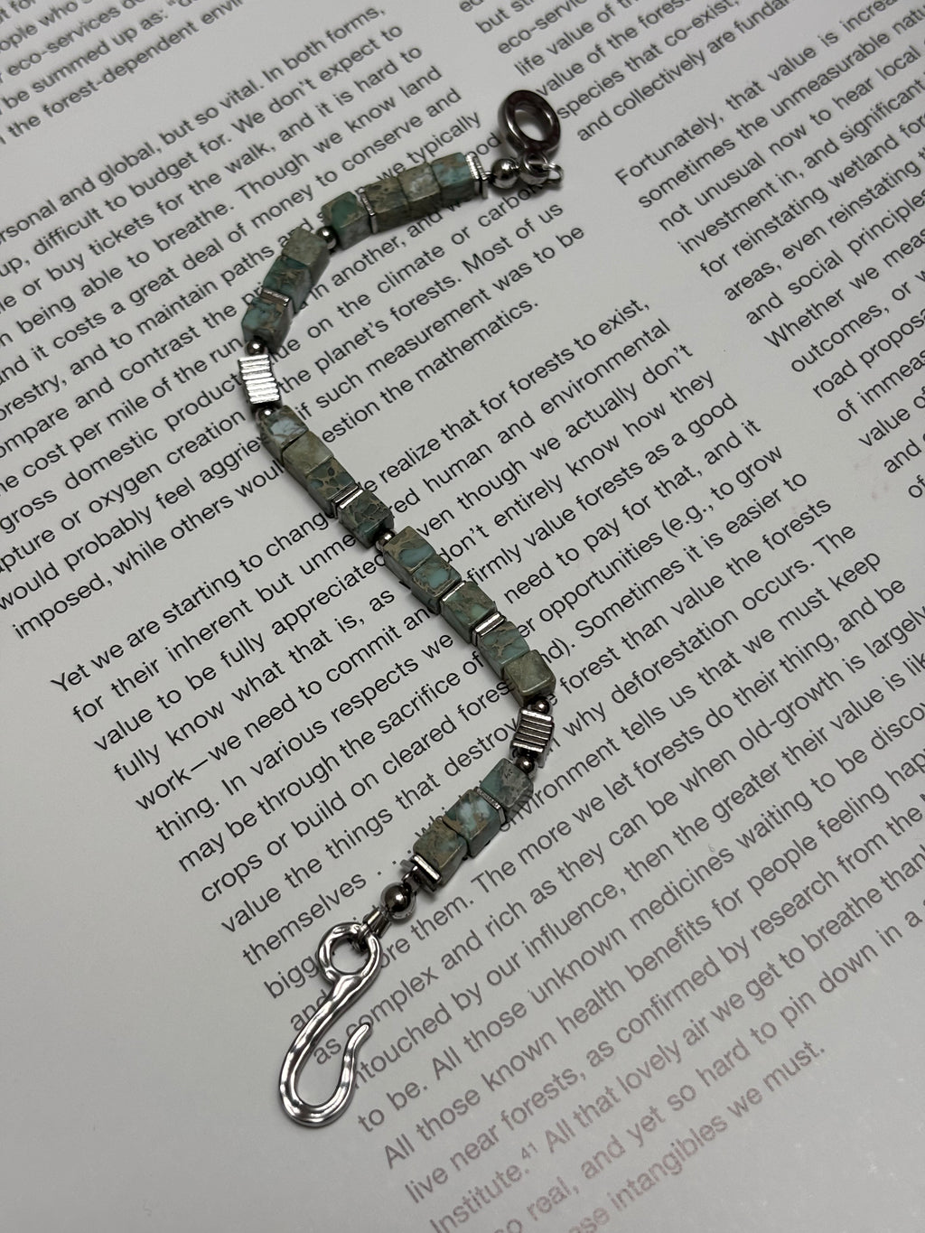 Mossline Bracelet · Grass Green Turquoise