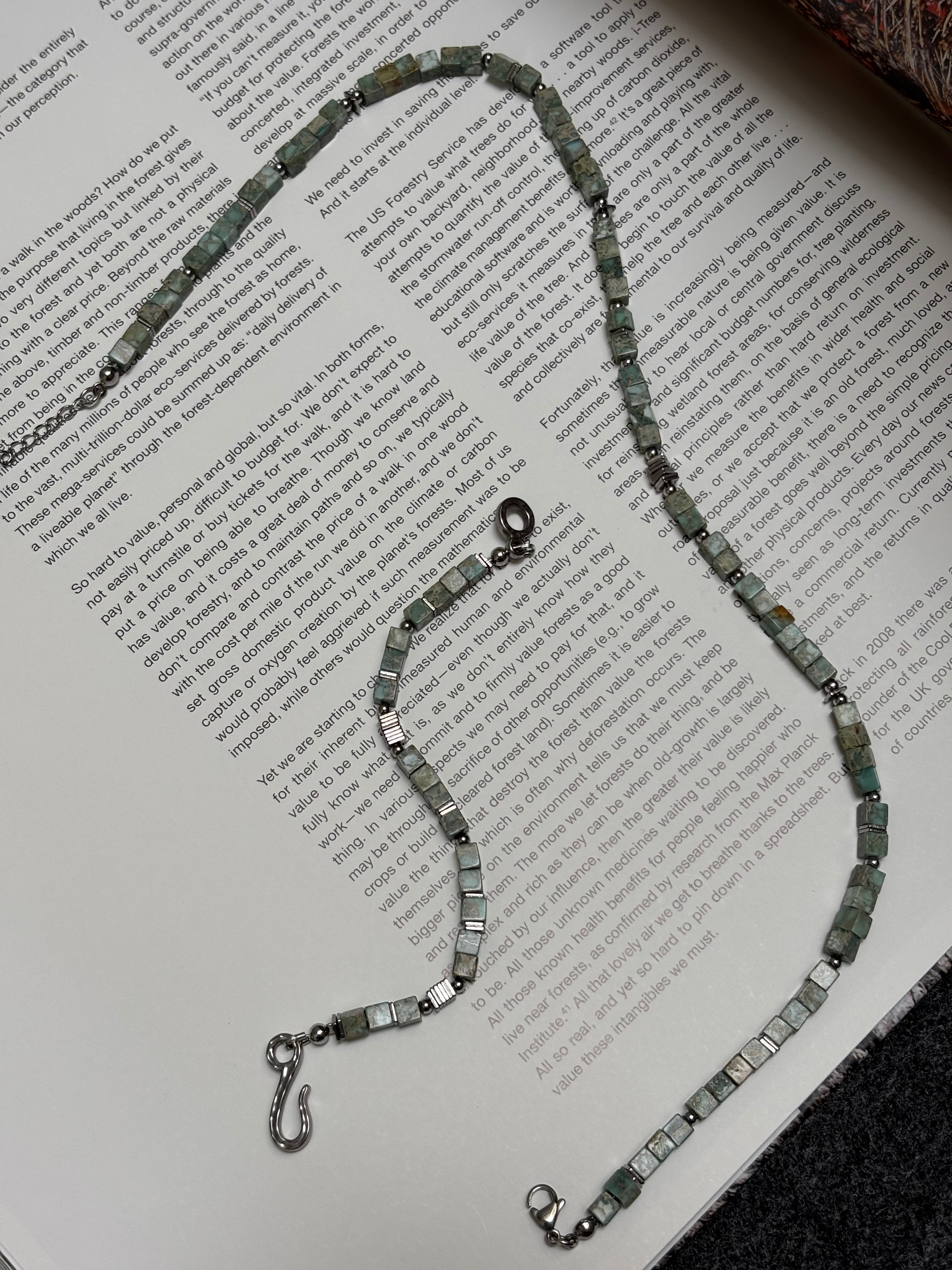 Mossline Set Necklace & Bracelet Bundle