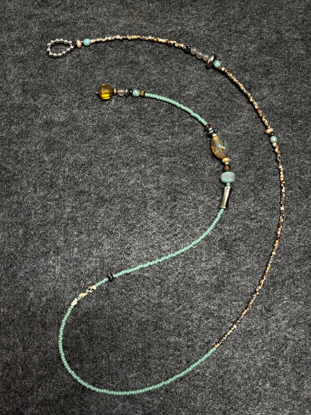Mint Caramel · Gender Neutural Necklace