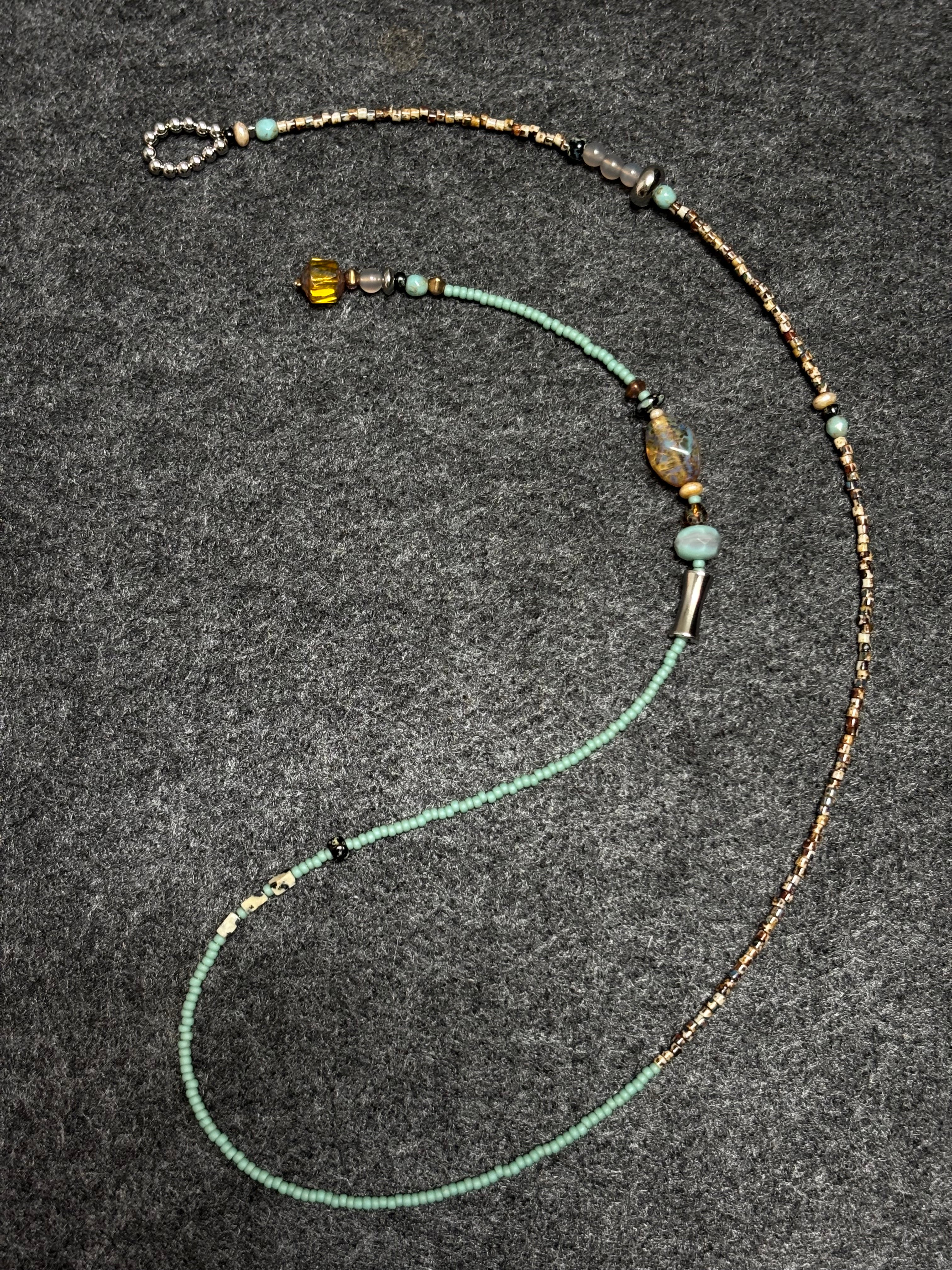 Mint Caramel · Gender Neutural Necklace