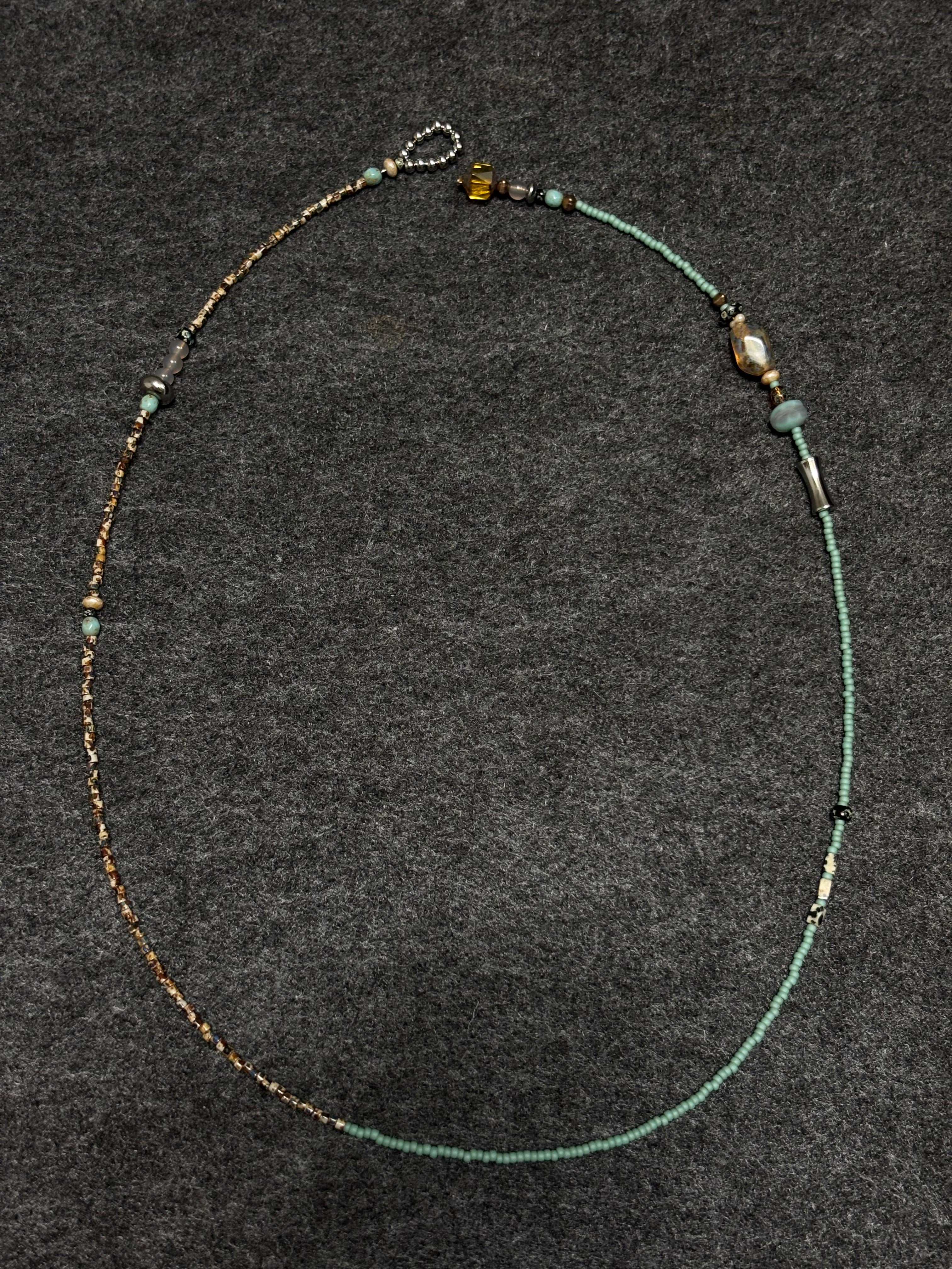 Mint Caramel · Gender Neutural Necklace