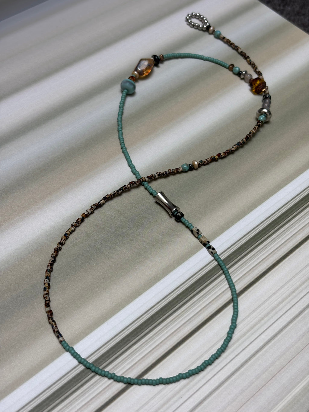 Mint Caramel · Gender Neutural Necklace