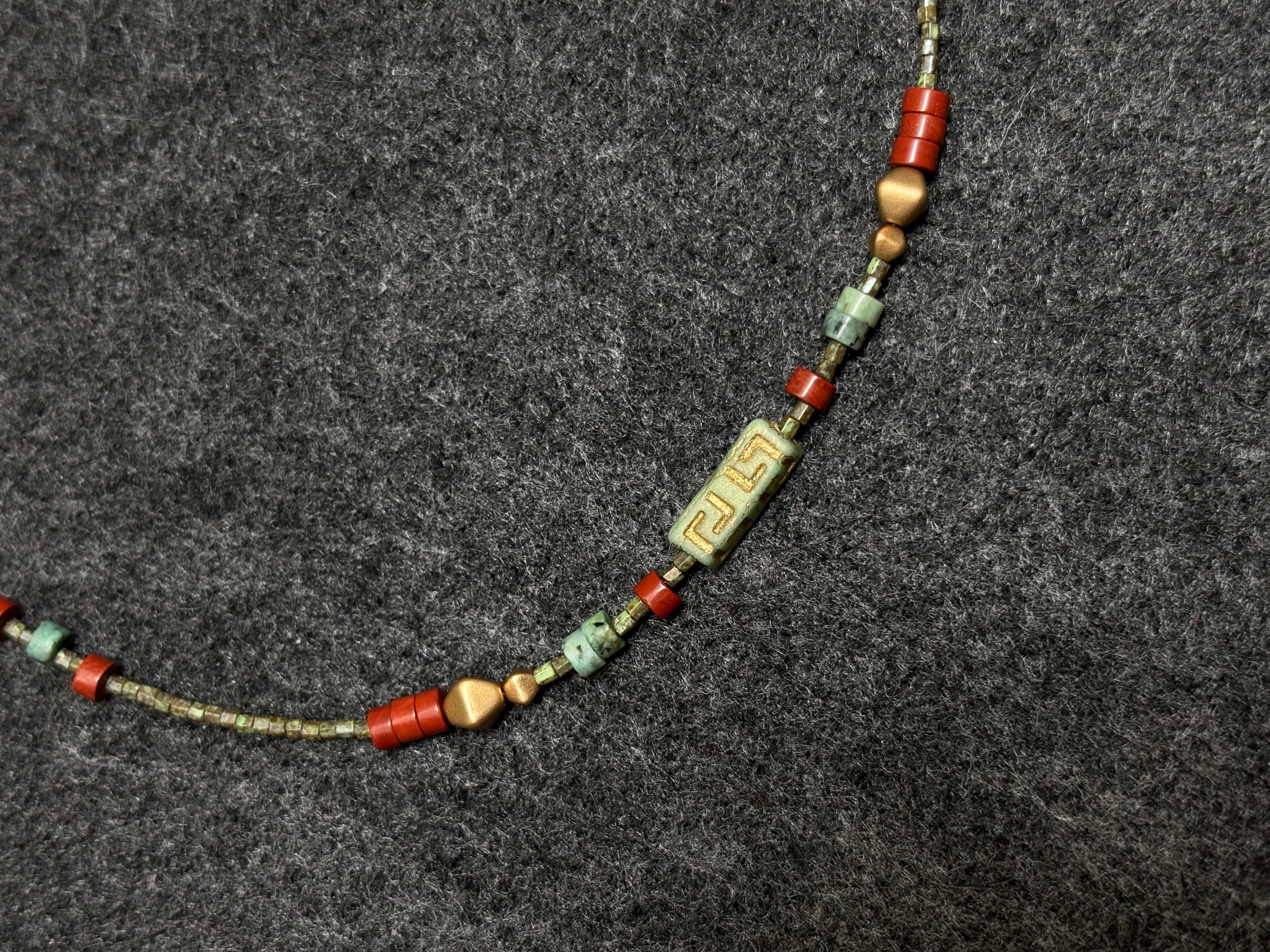 Sanctum · Gender neutral handmade necklace with natural stones