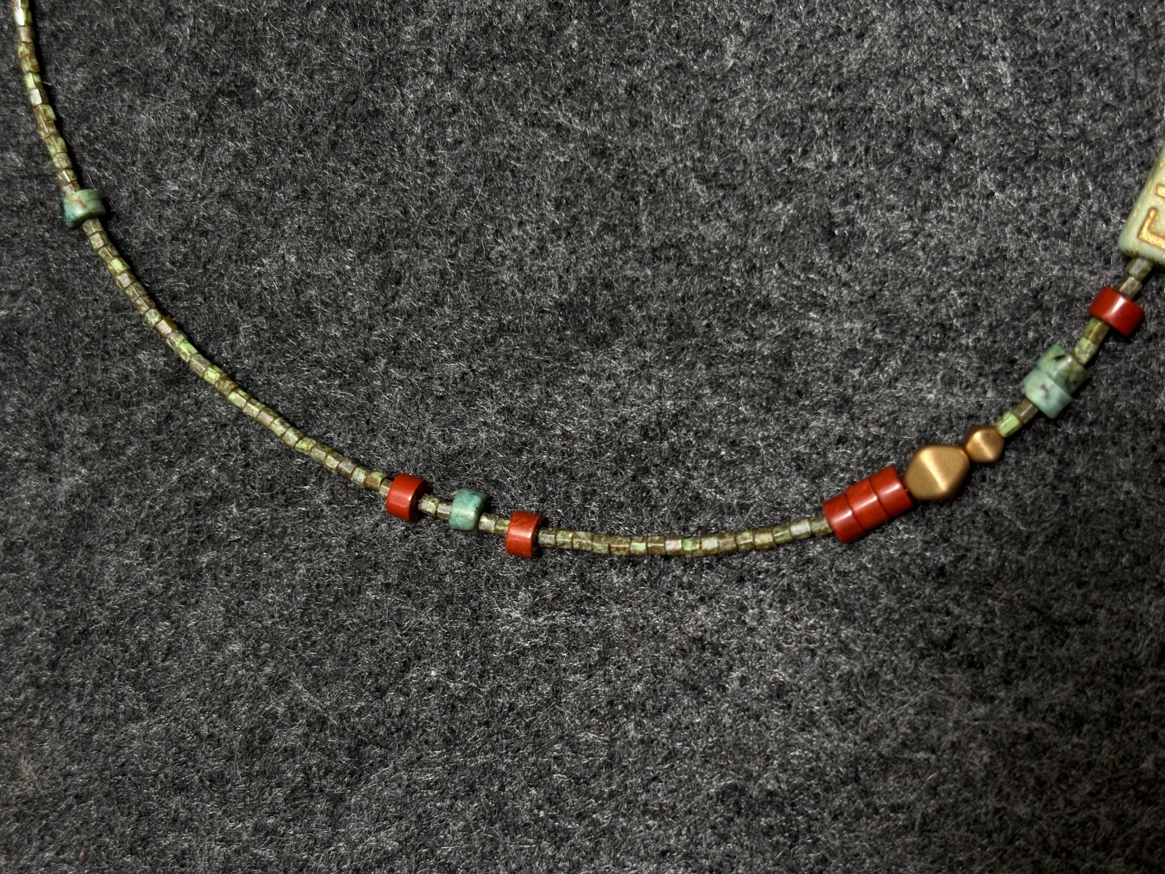 Sanctum · Gender neutral handmade necklace with natural stones