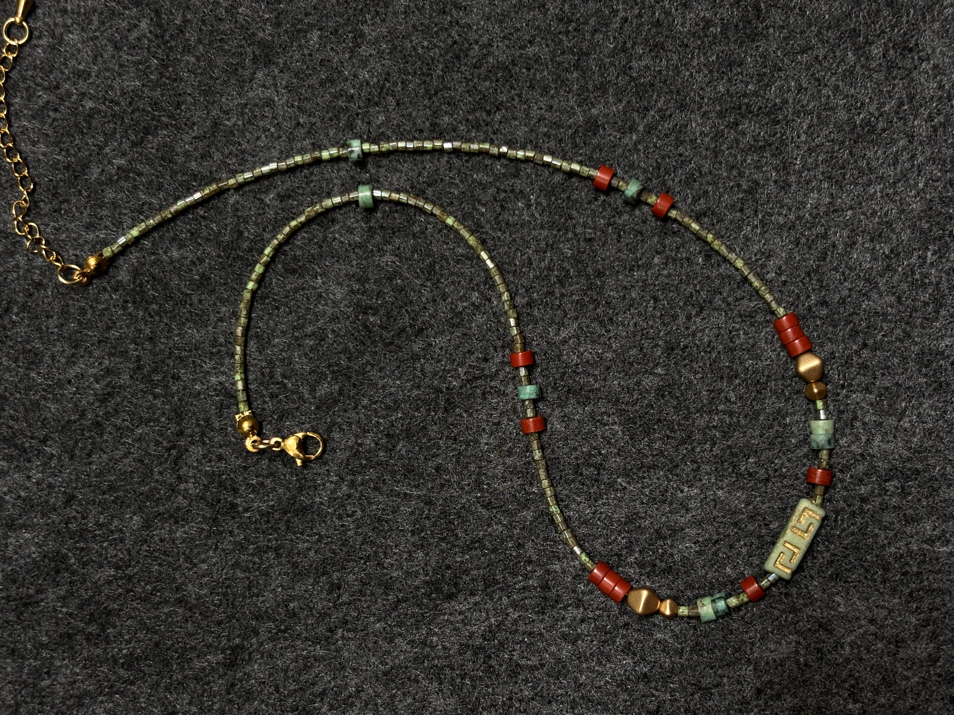 Sanctum · Gender neutral handmade necklace with natural stones