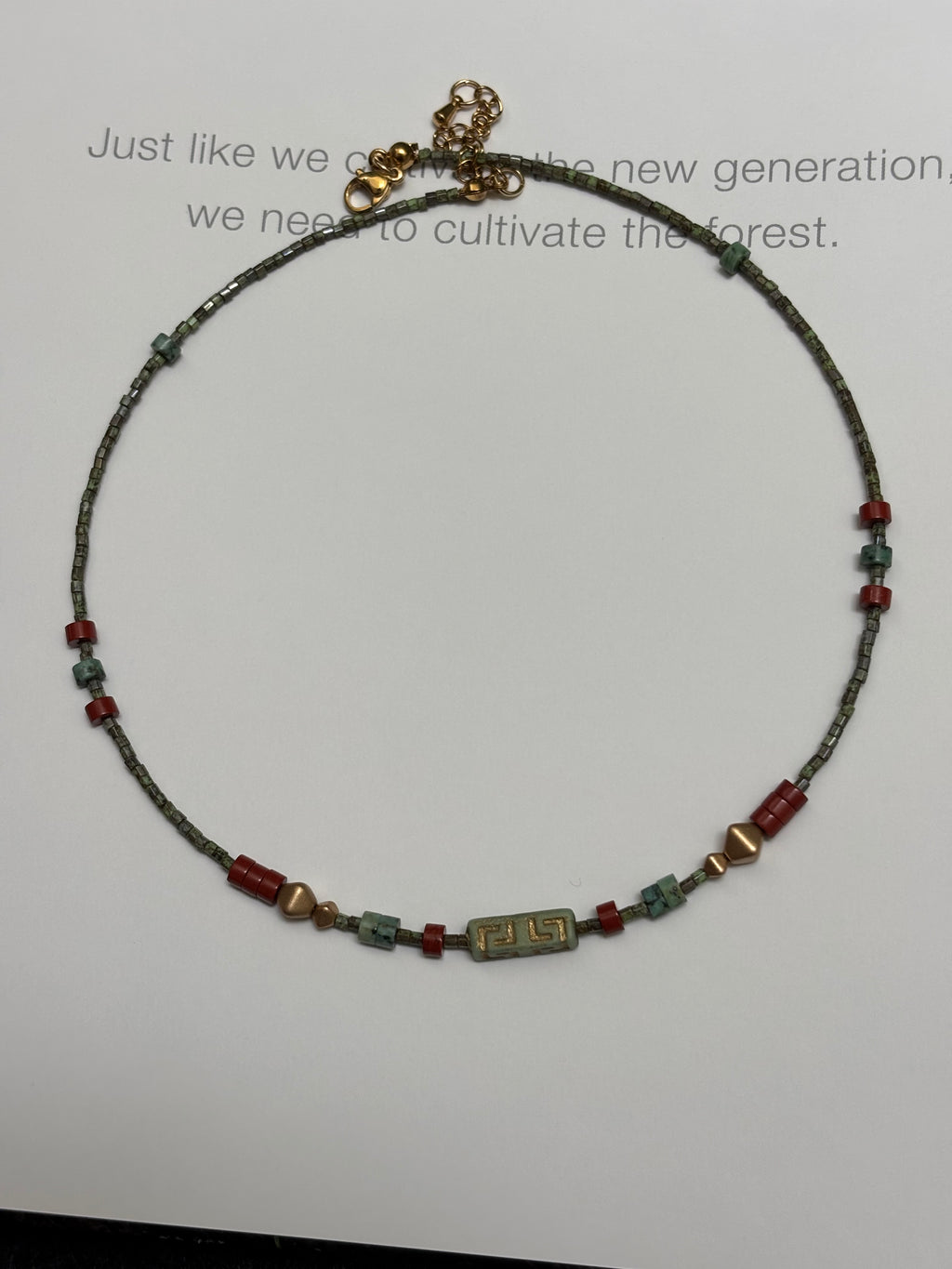 Sanctum · Gender neutral handmade necklace with natural stones