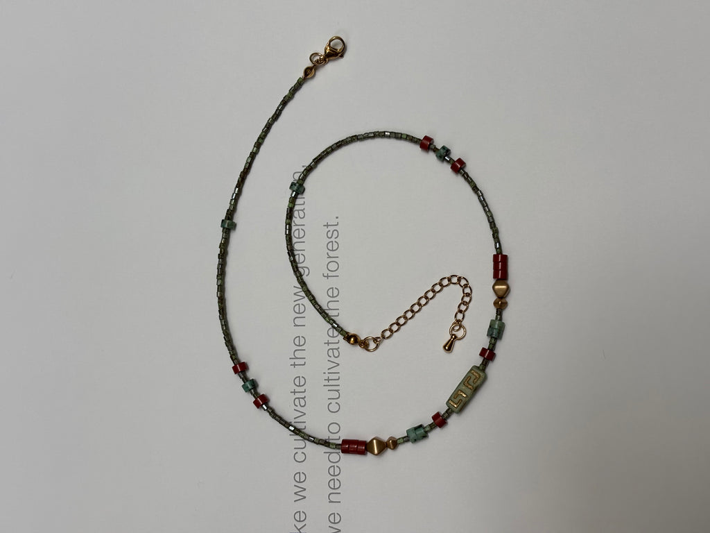 Sanctum · Gender neutral handmade necklace with natural stones