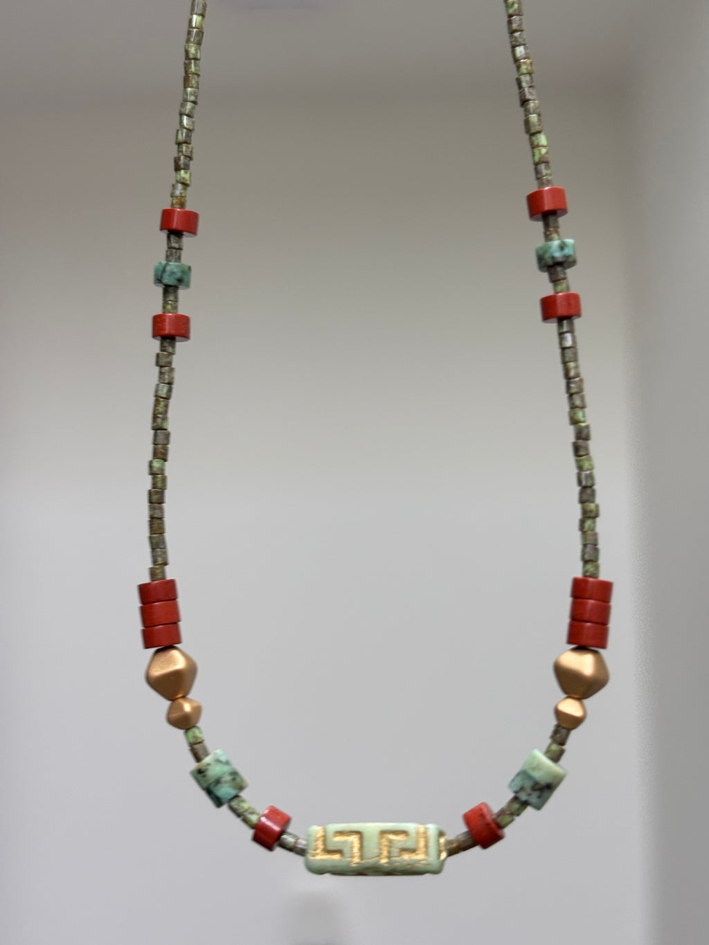 Sanctum · Gender neutral handmade necklace with natural stones