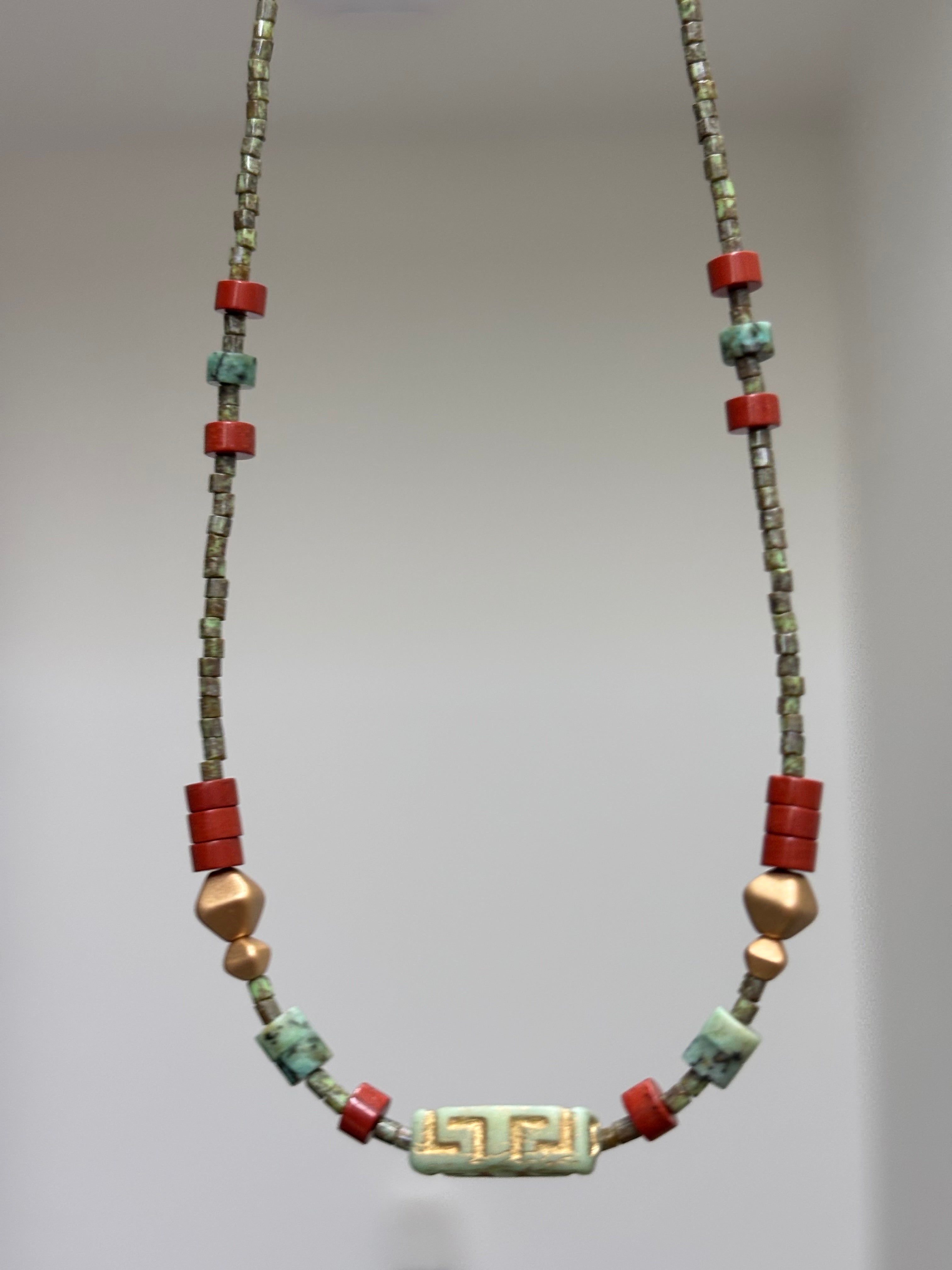 Sanctum · Gender neutral handmade necklace with natural stones