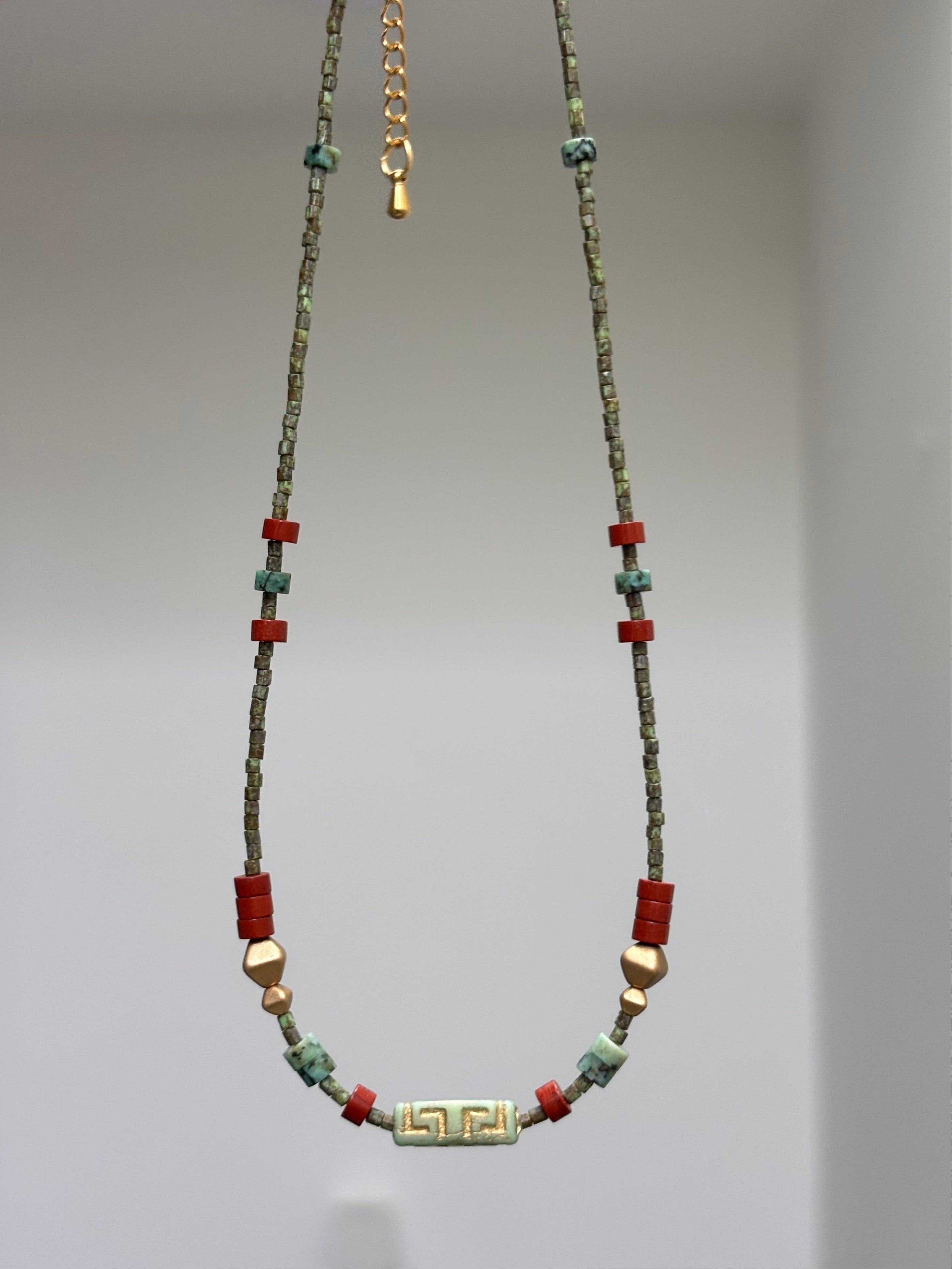 Sanctum · Gender neutral handmade necklace with natural stones