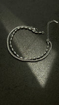 Quiet Shine · S925 Double Chain Bracelet