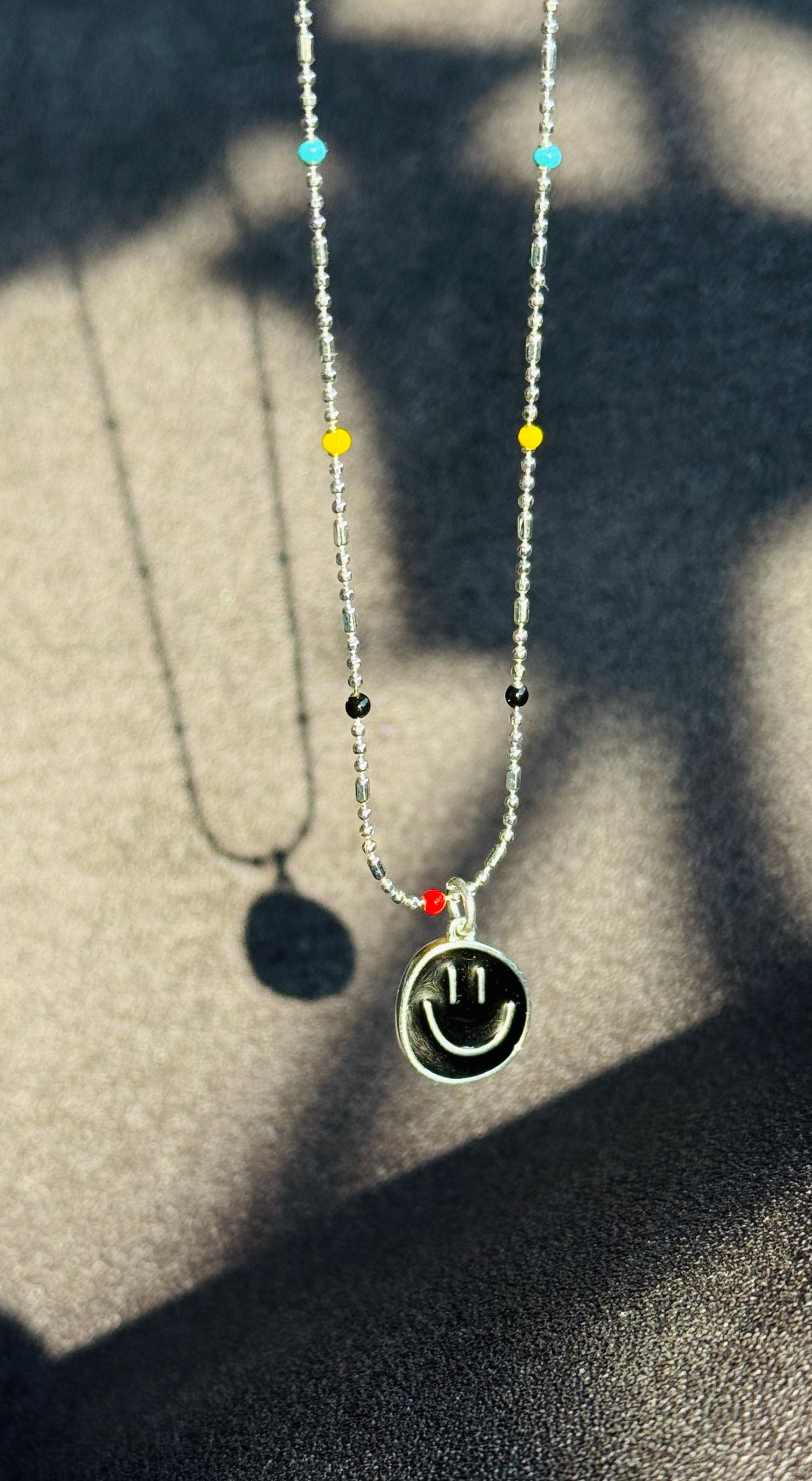 Good Vibes · Smiley-face necklace