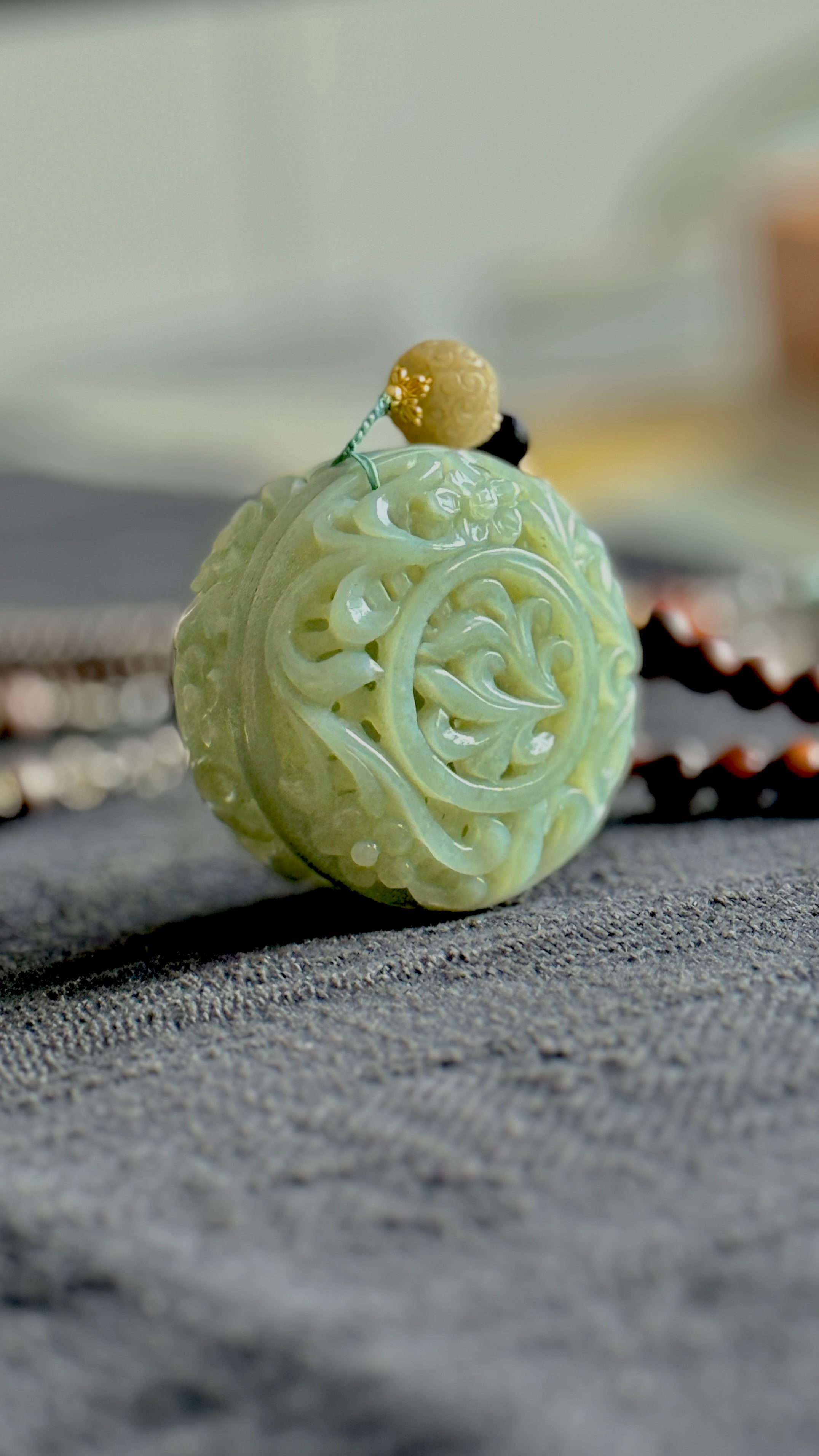 Moonlight Vessel · Hand-Carved Hetian Jade Incense Box | Openwork Jade Sachet | Song-Style | One-of-a-kind