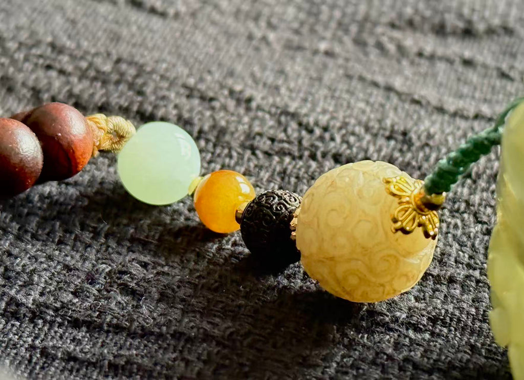 Moonlight Vessel · Hand-Carved Hetian Jade Incense Box | Openwork Jade Sachet | Song-Style | One-of-a-kind