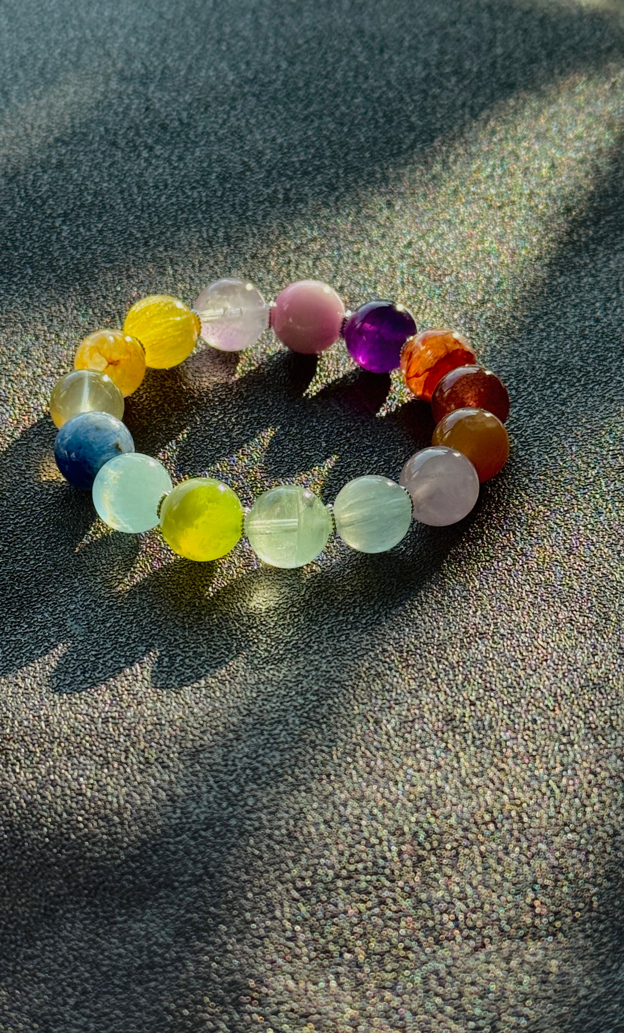 Handmade Natural Multigem Stones Bracelet