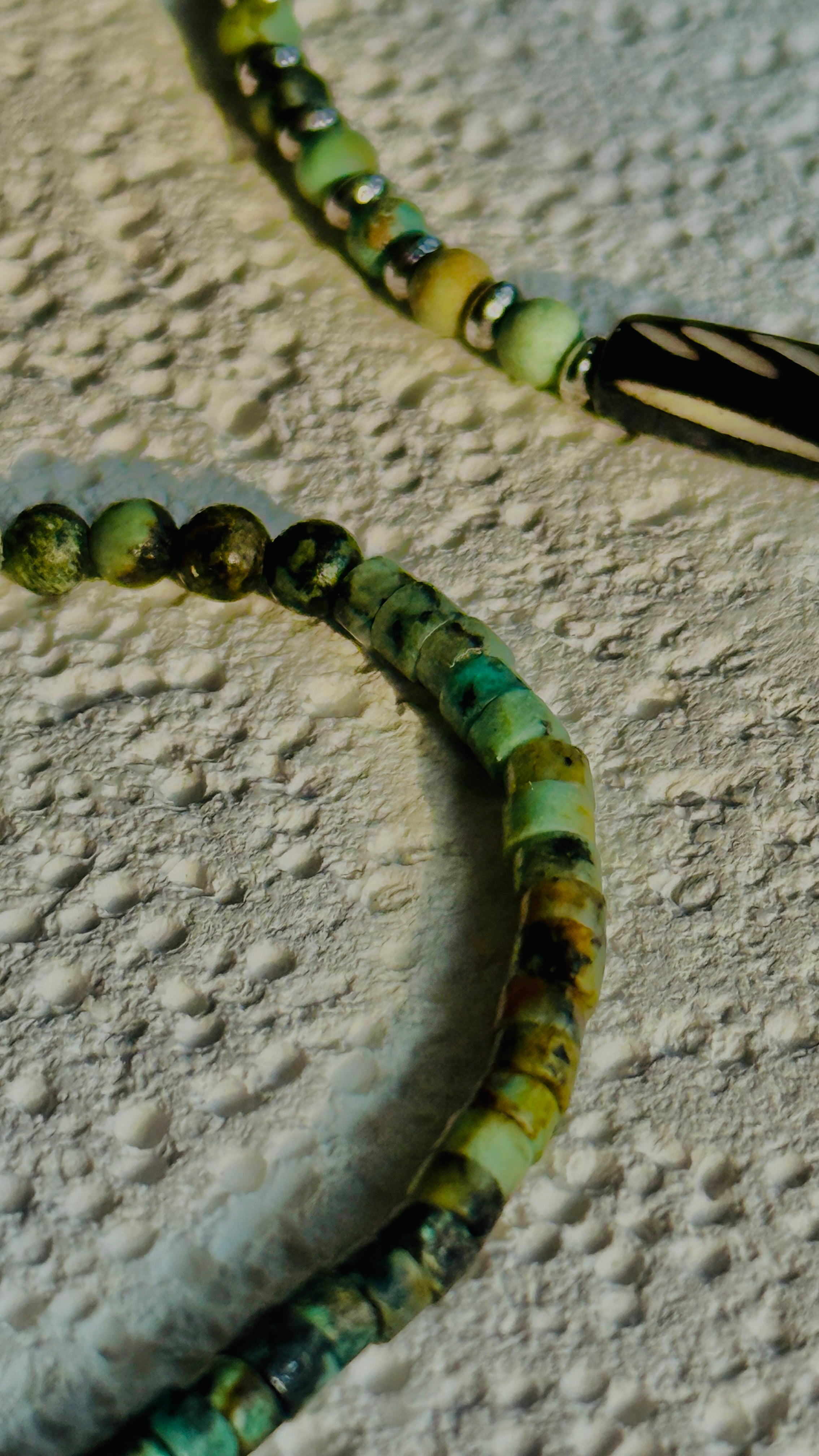 Pine Mist · African Turquoise Bracelet