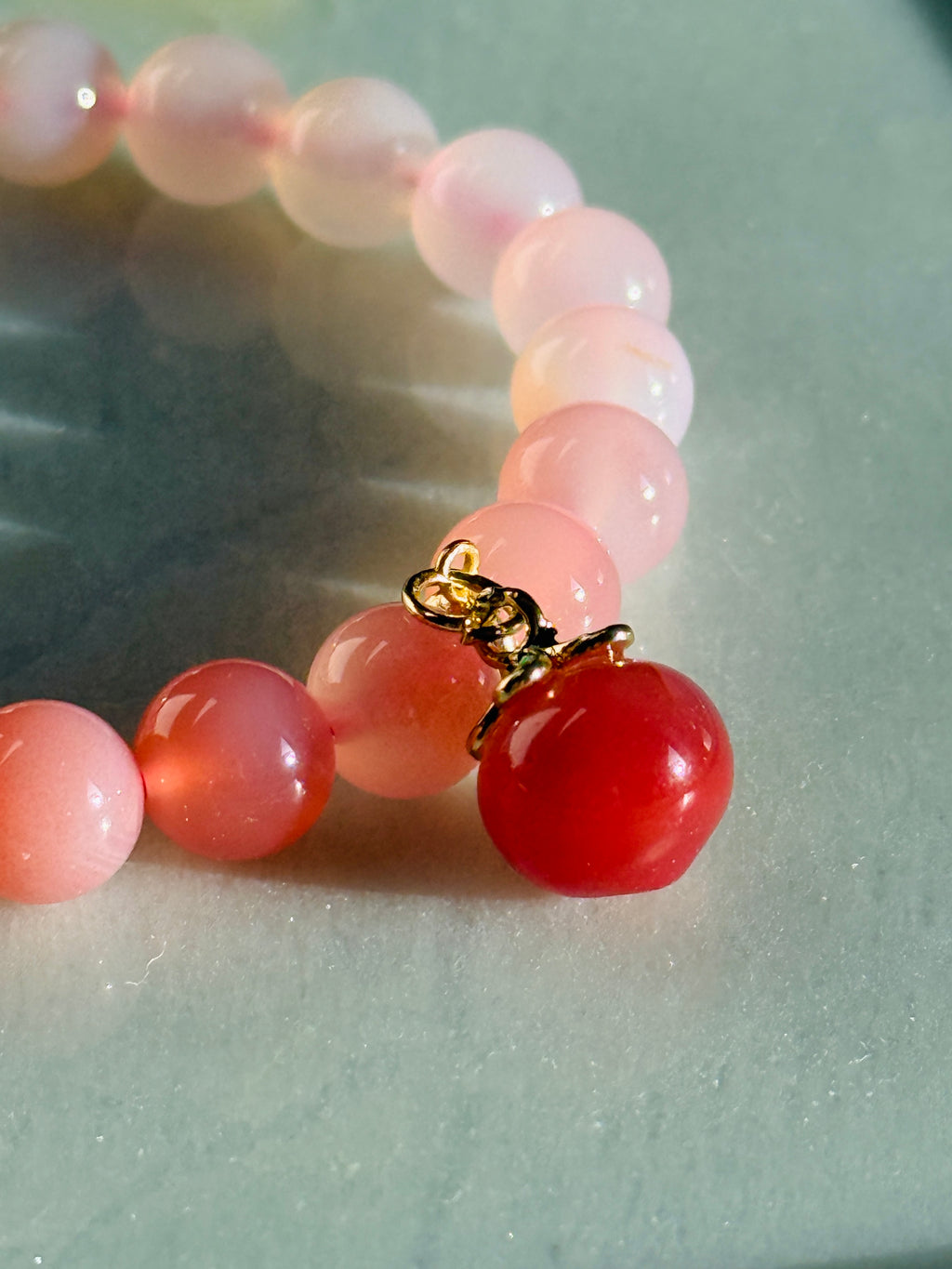 Ombré · Hetian Jade Bead Bracelet